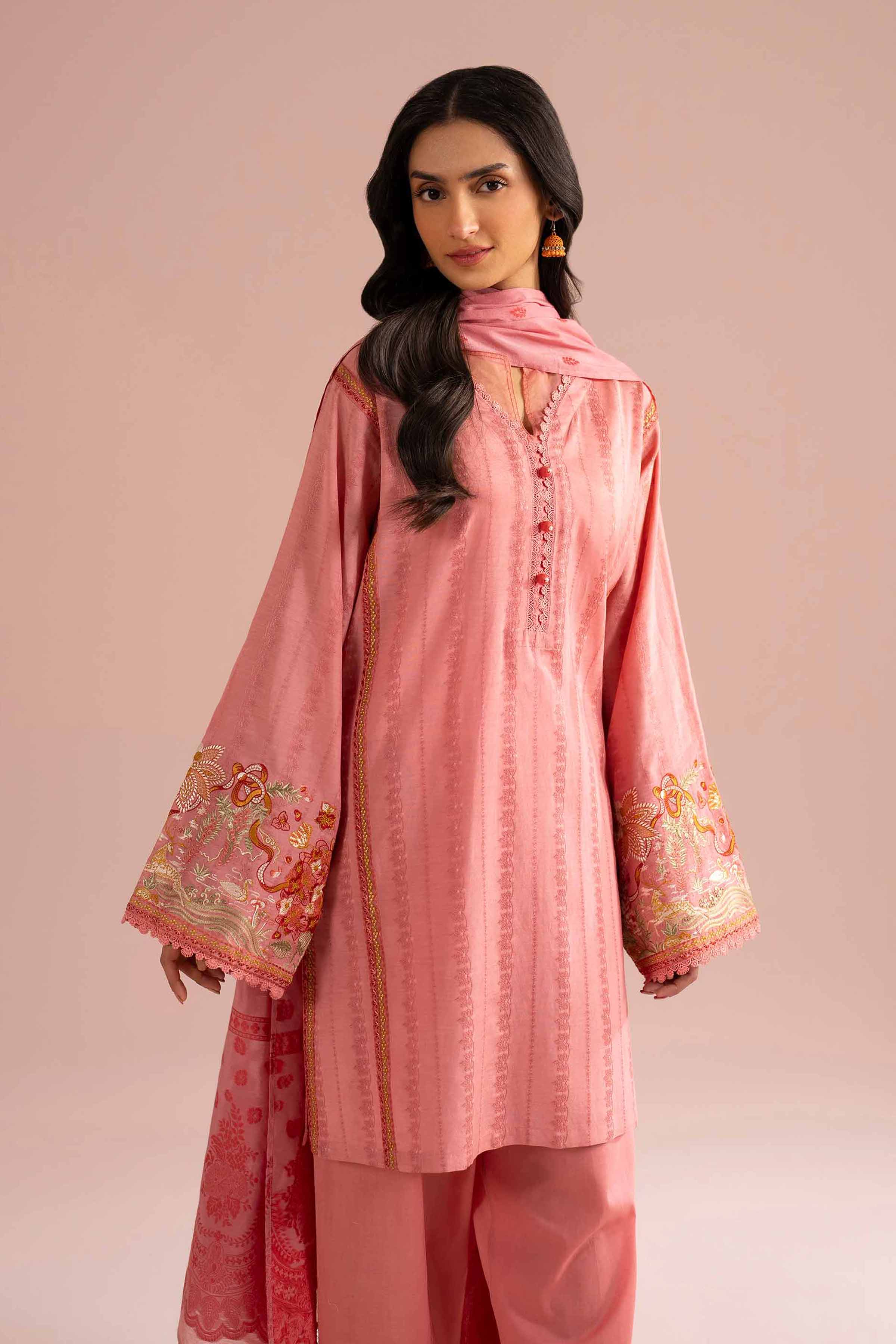 3 Piece - Embroidered Suit - PE26-73