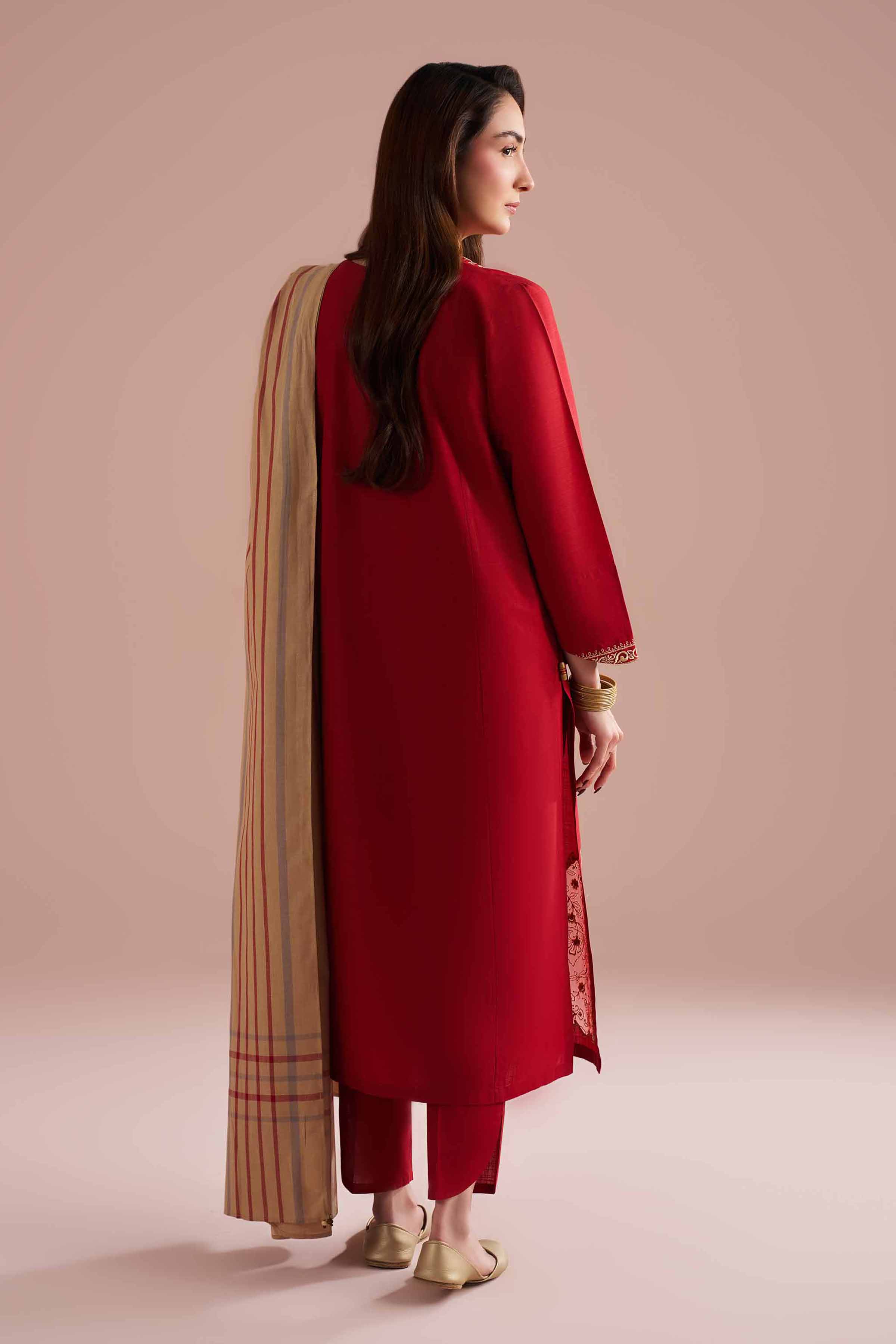 3 Piece - Embroidered Suit - PE26-80 for Women - Pret Collection | Nishat | Shop Online