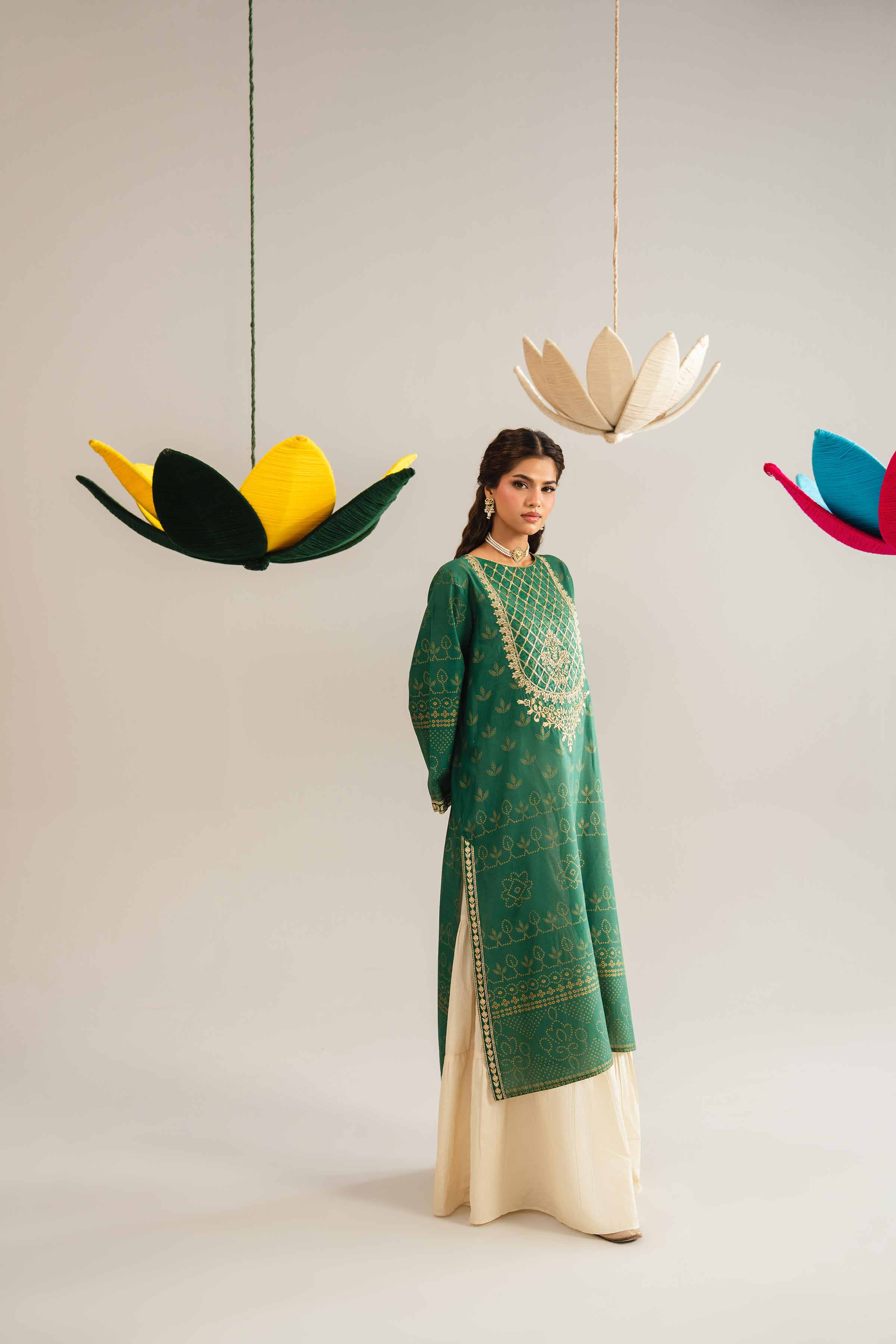 Printed Embroidered Shirt - PE26-87