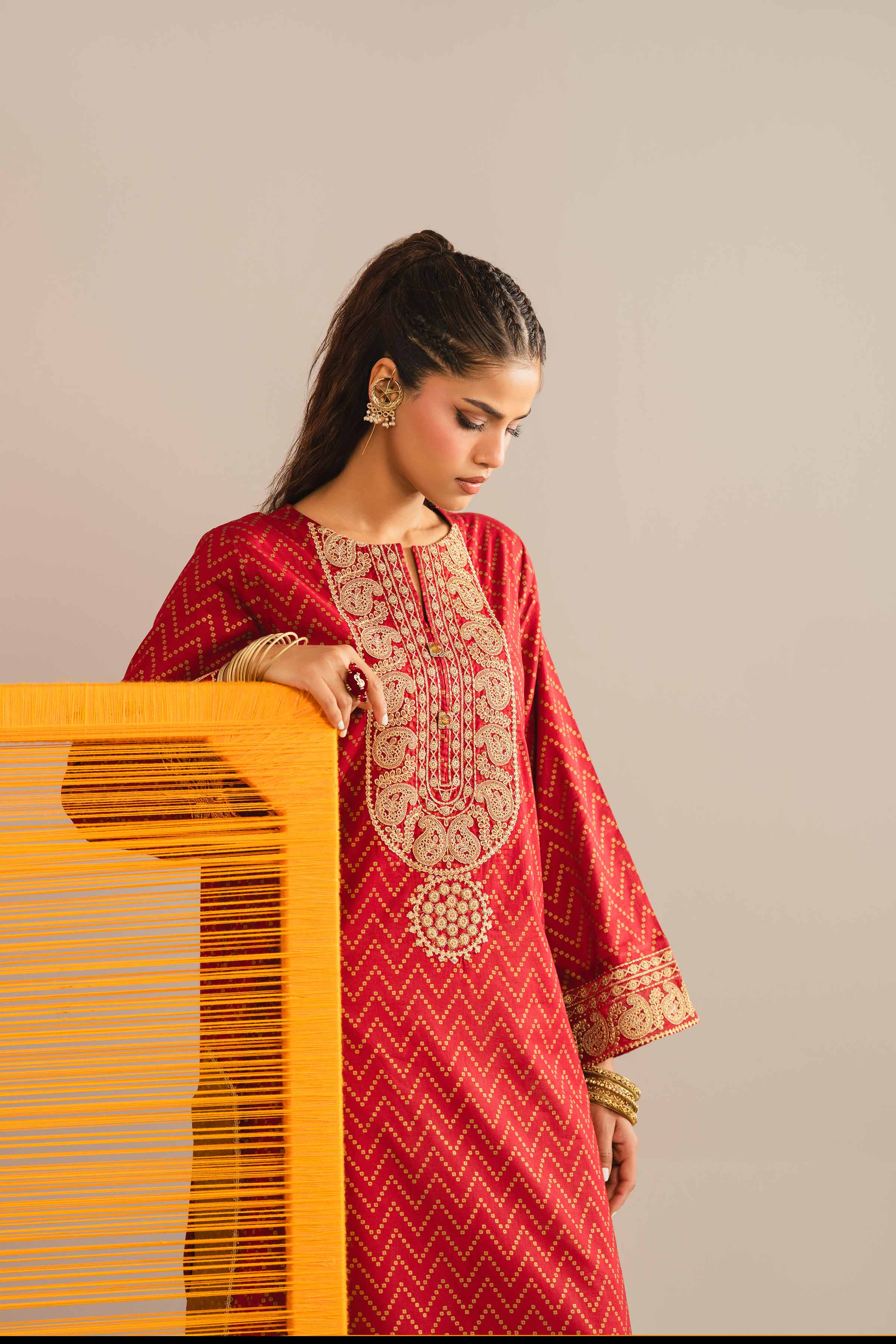 Printed Embroidered Shirt - PE26-90