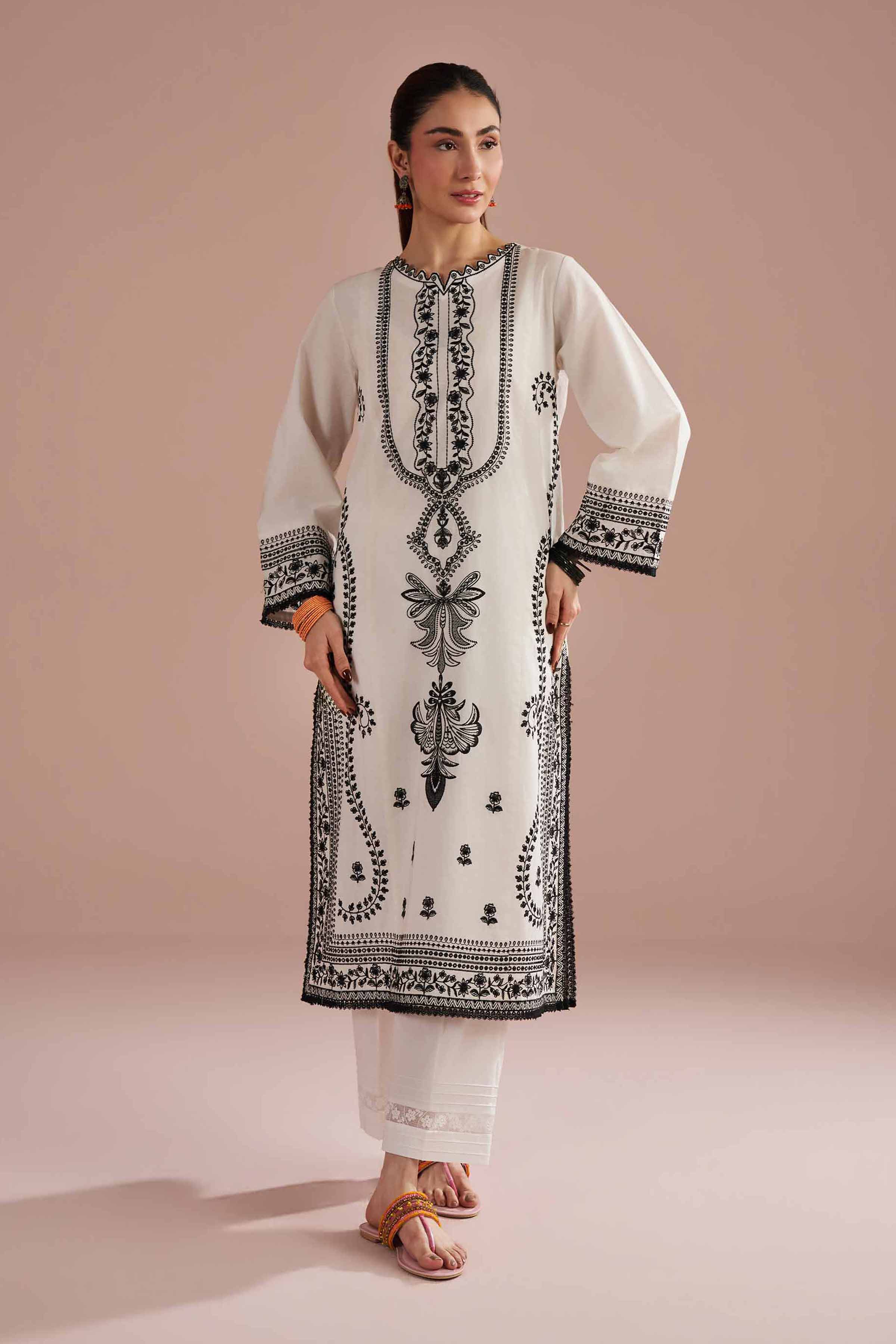 Embroidered Shirt - PE26-94 for Women - Pret Collection | Nishat | Shop Online