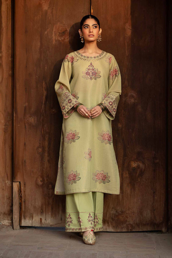 2 Piece - Printed Embroidered Suit - PFE25-02