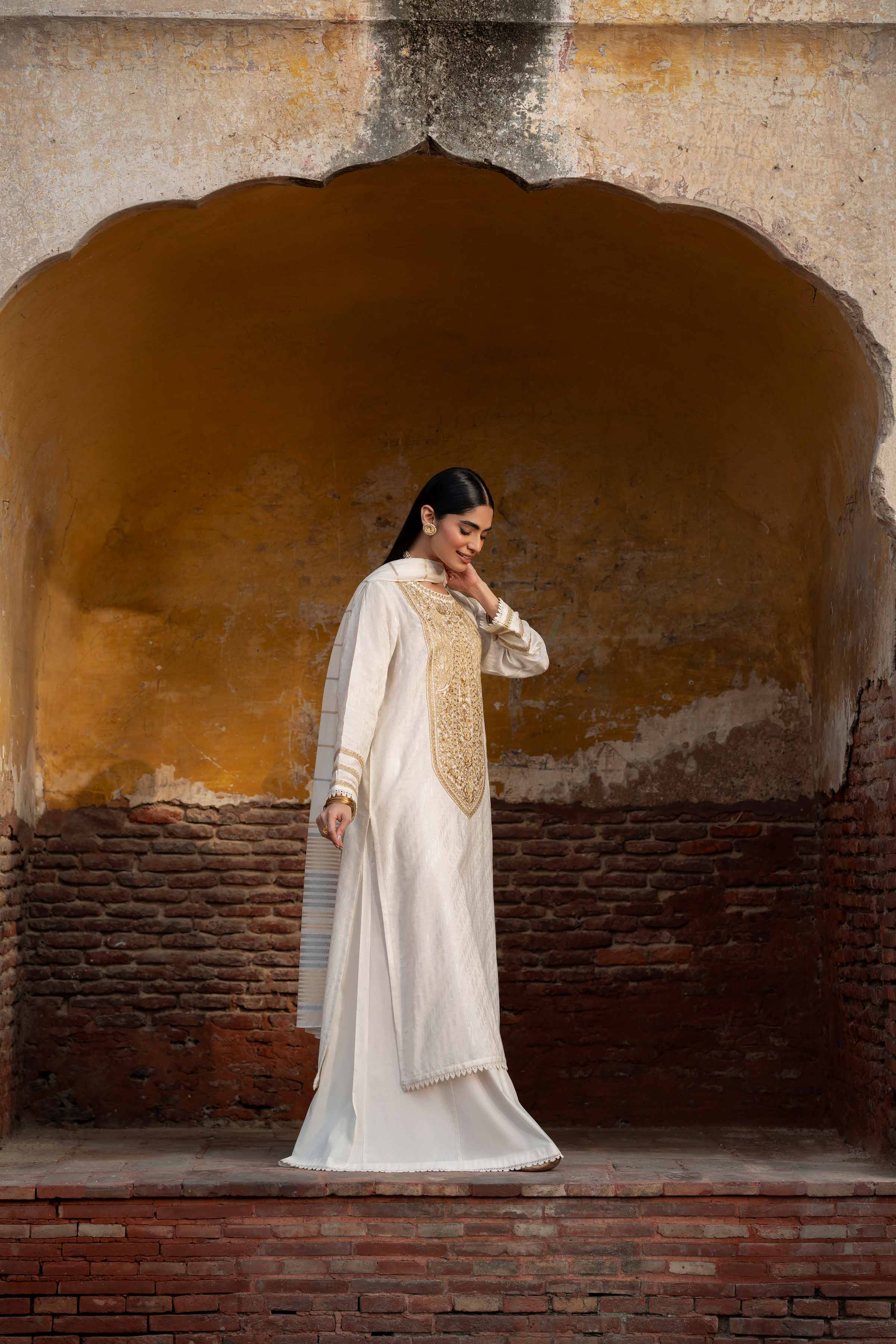3 Piece - Embroidered Suit - PFE25-12