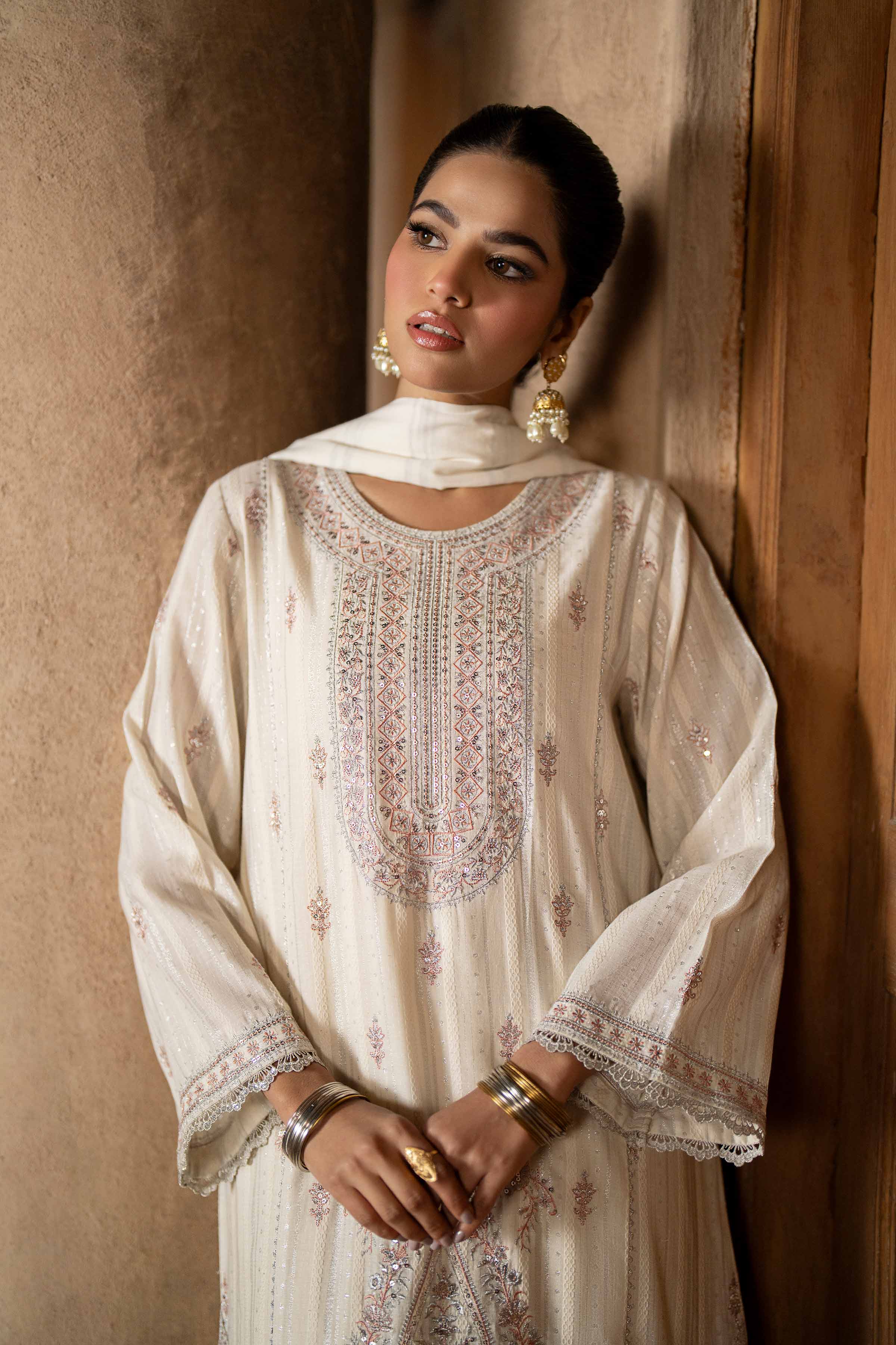 3 Piece - Embroidered Suit - PFE25-16