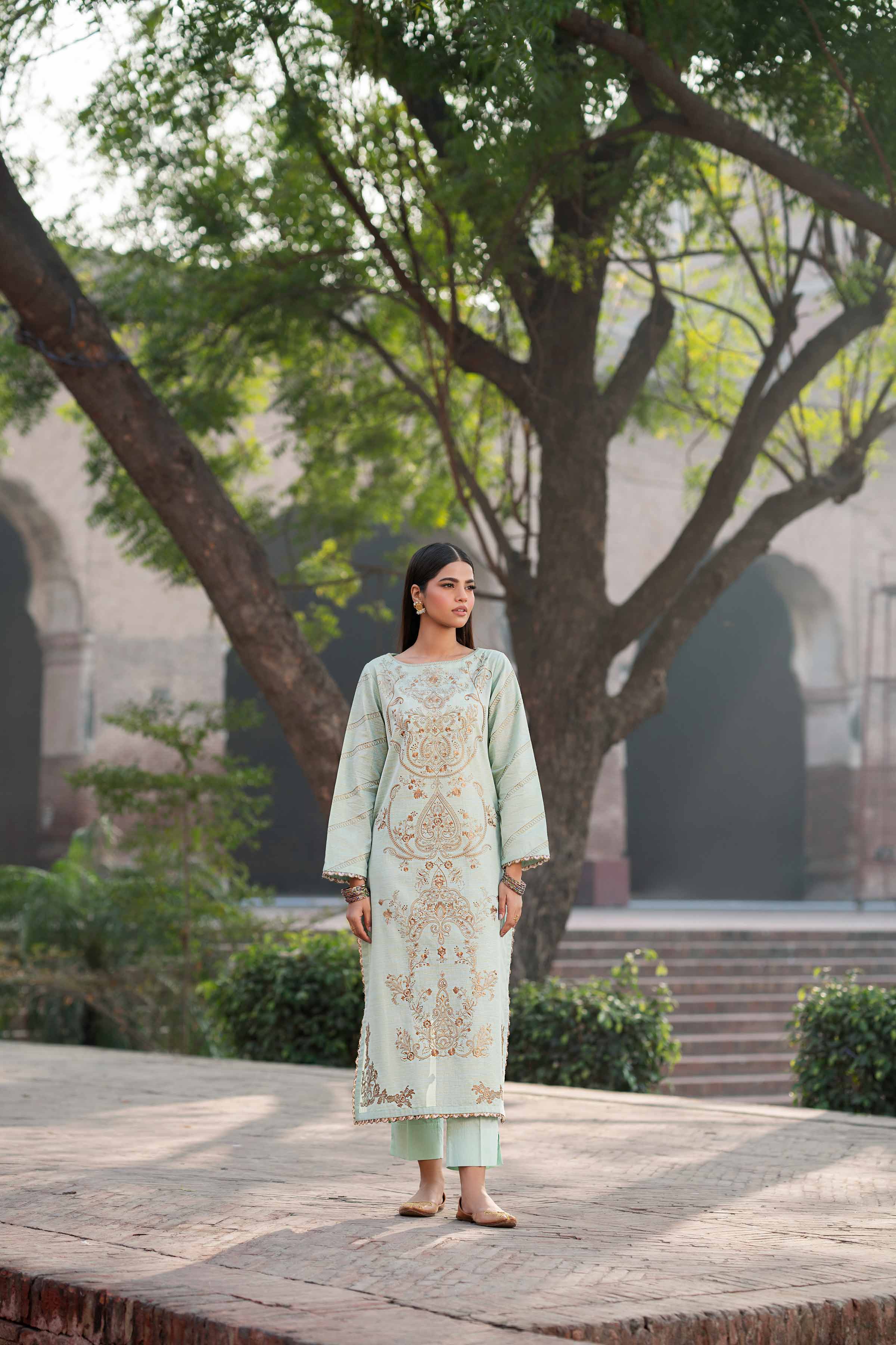 2 Piece - Embroidered Suit - PFE25-23