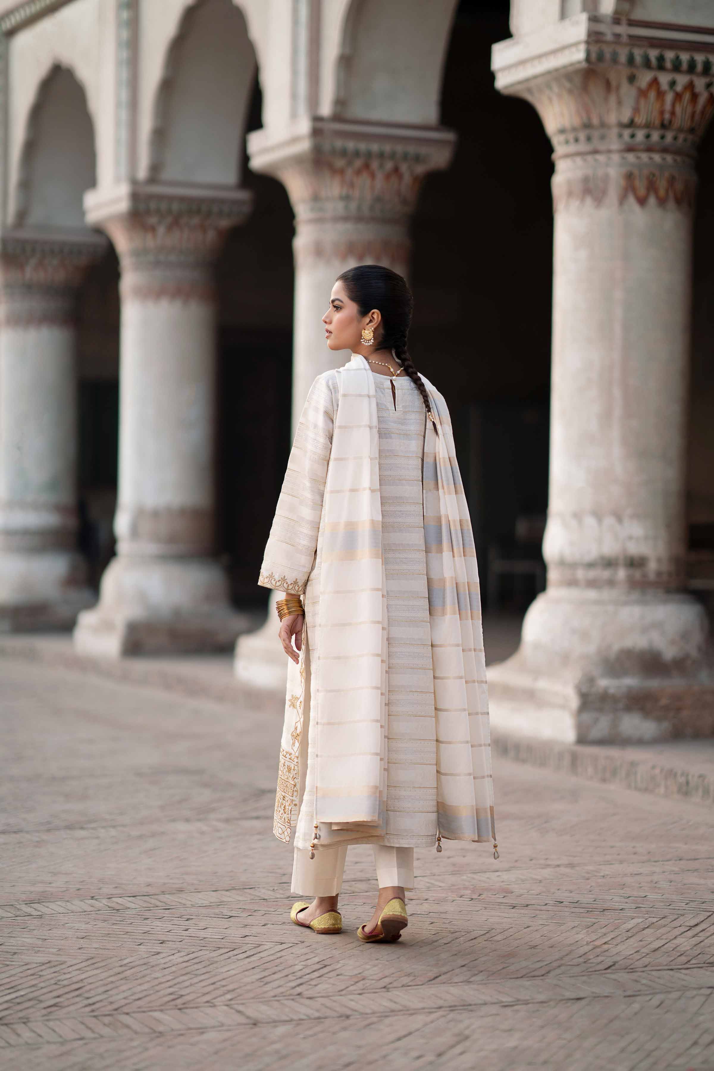 3 Piece - Embroidered Suit - PFE25-37