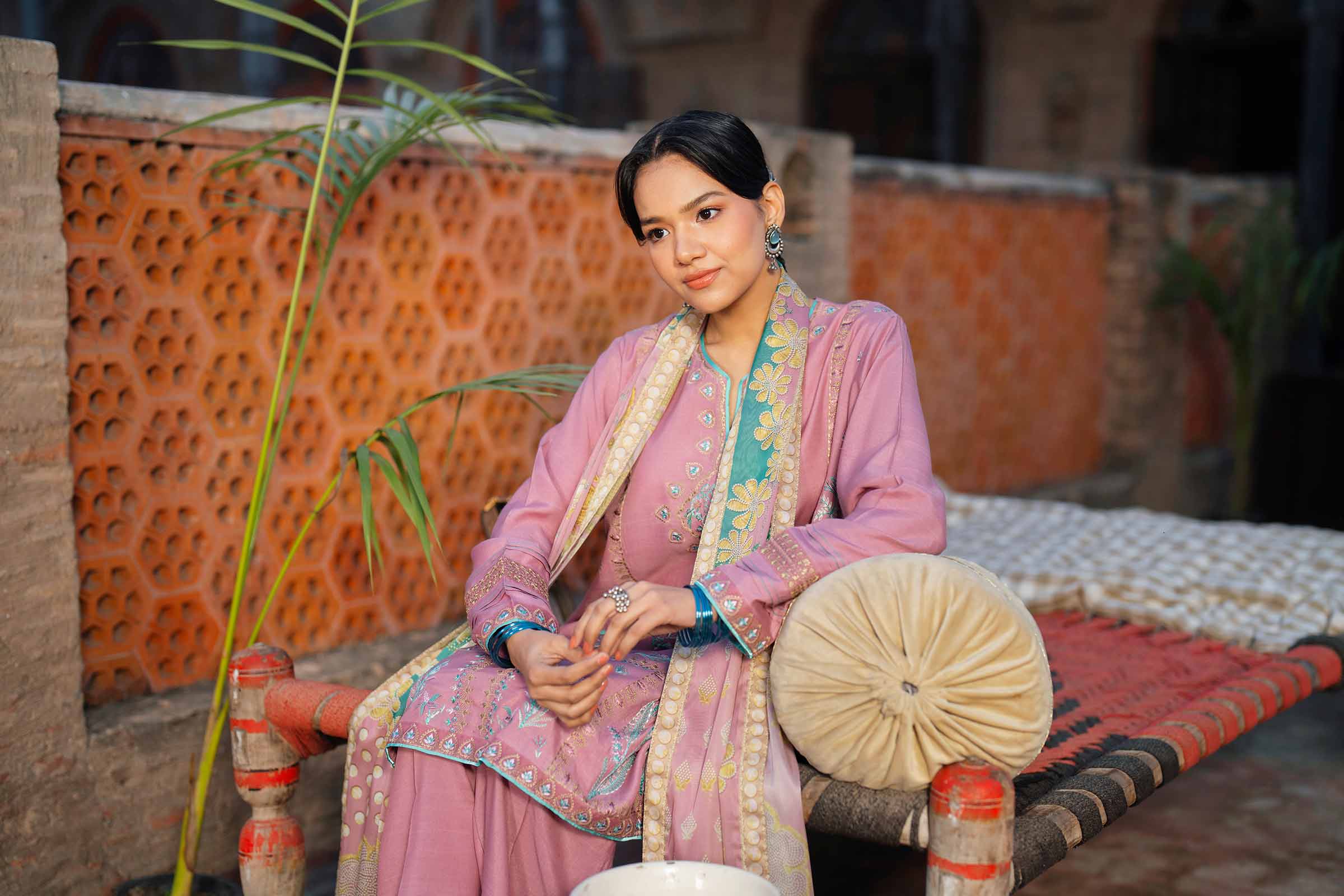 3 Piece - Embroidered Suit - PFE26-01