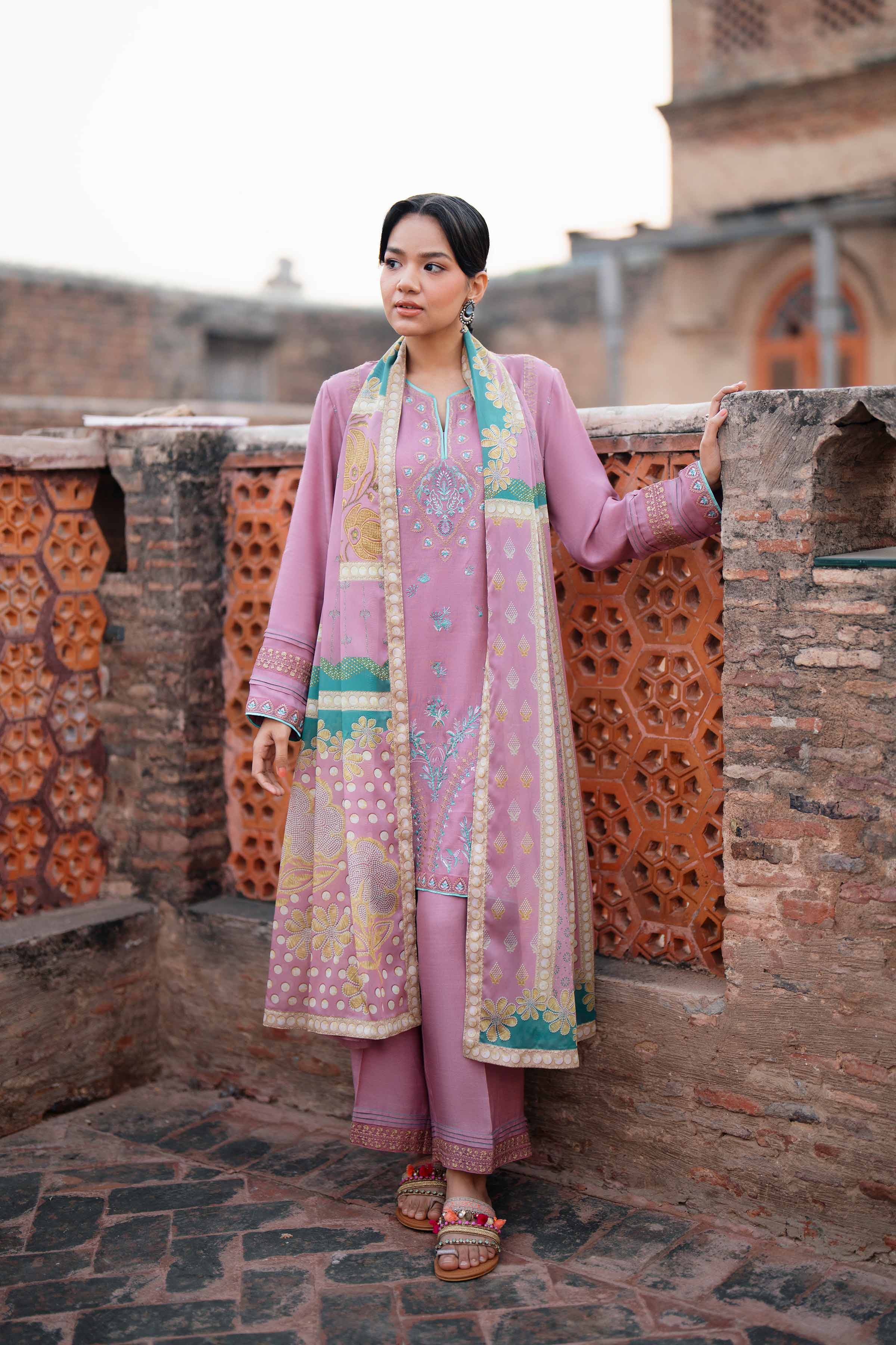 3 Piece - Embroidered Suit - PFE26-01