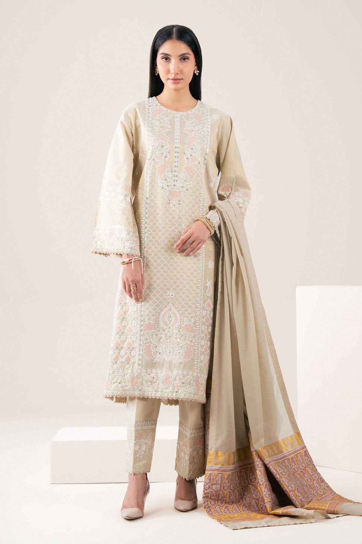 3 PIECE - EMBROIDERED SUIT - PFE26-40 for Women - Pret Collection | Nishat | Shop Online