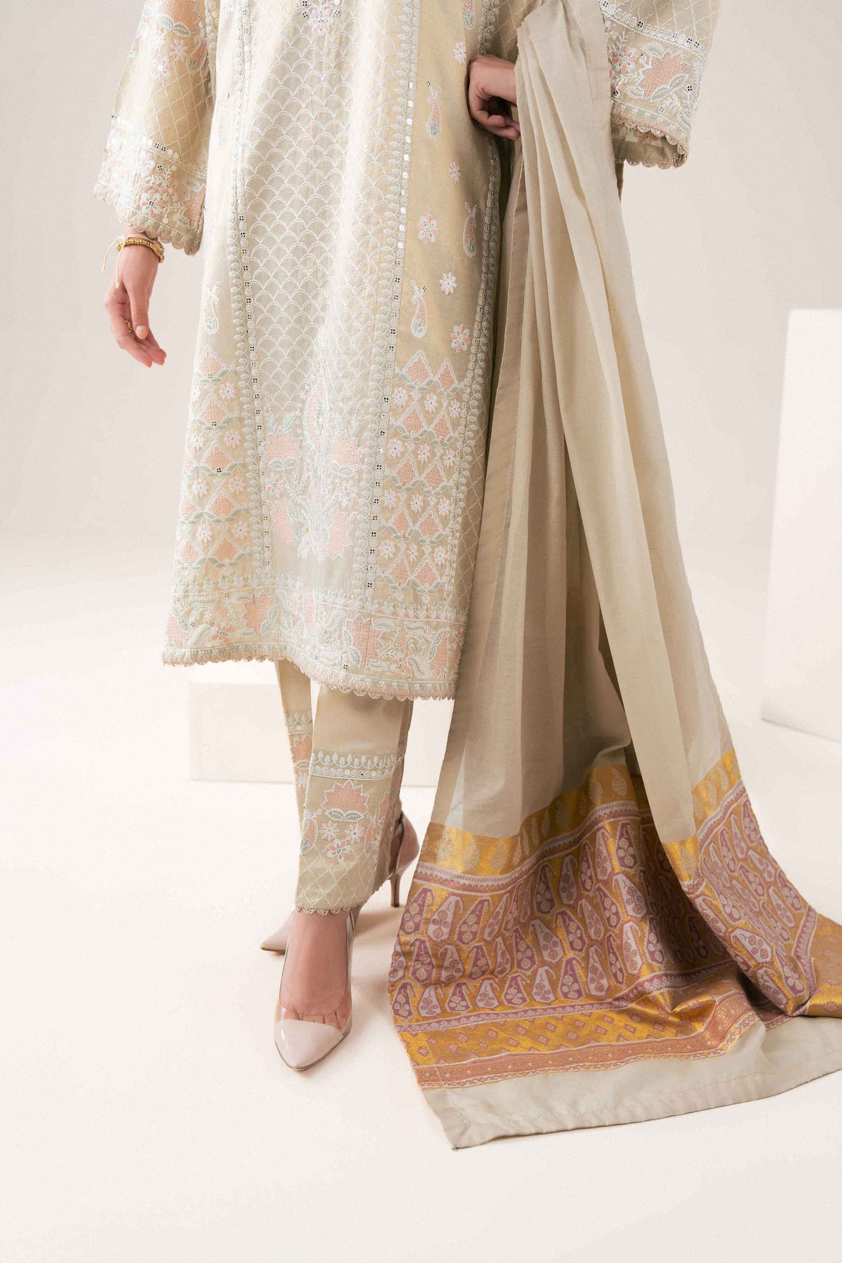 3 PIECE - EMBROIDERED SUIT - PFE26-40 for Women - Pret Collection | Nishat | Shop Online