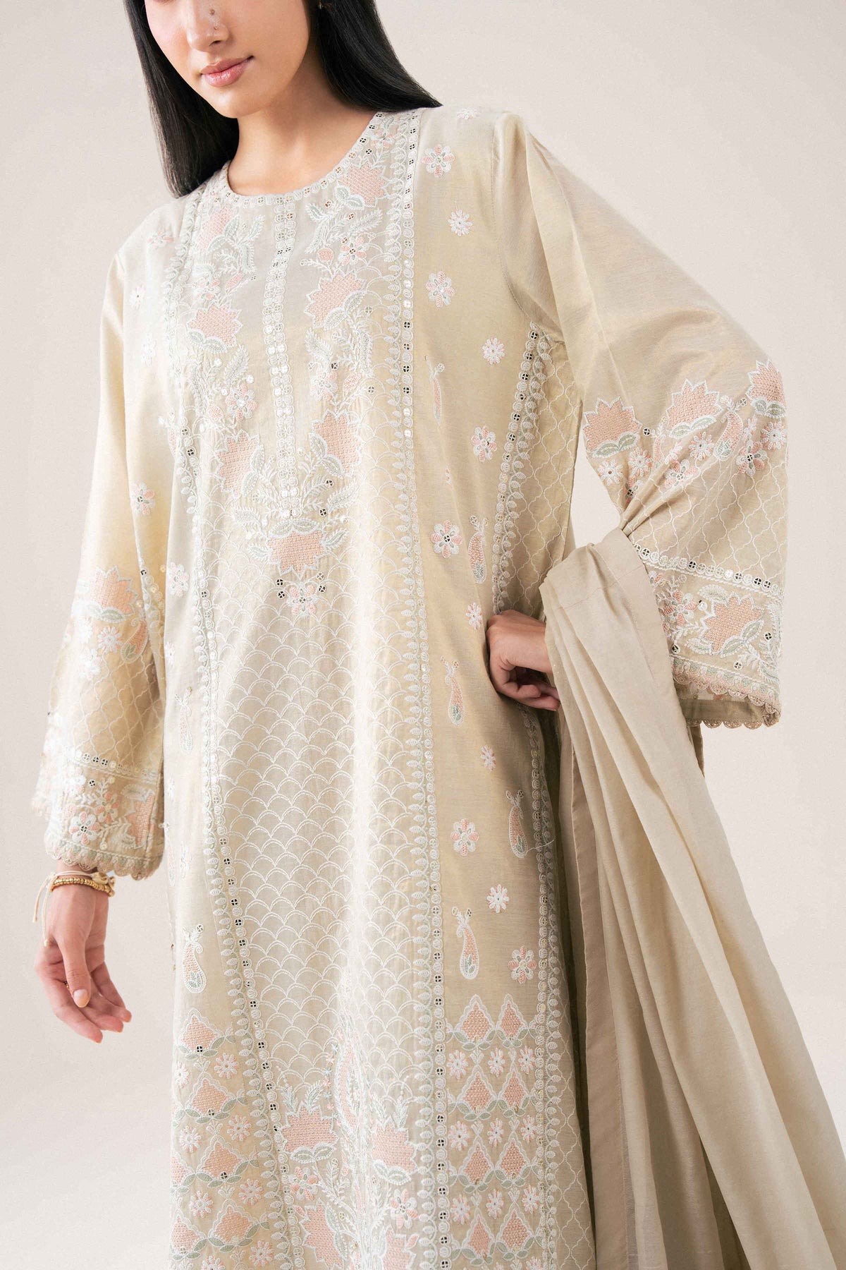 3 PIECE - EMBROIDERED SUIT - PFE26-40 for Women - Pret Collection | Nishat | Shop Online
