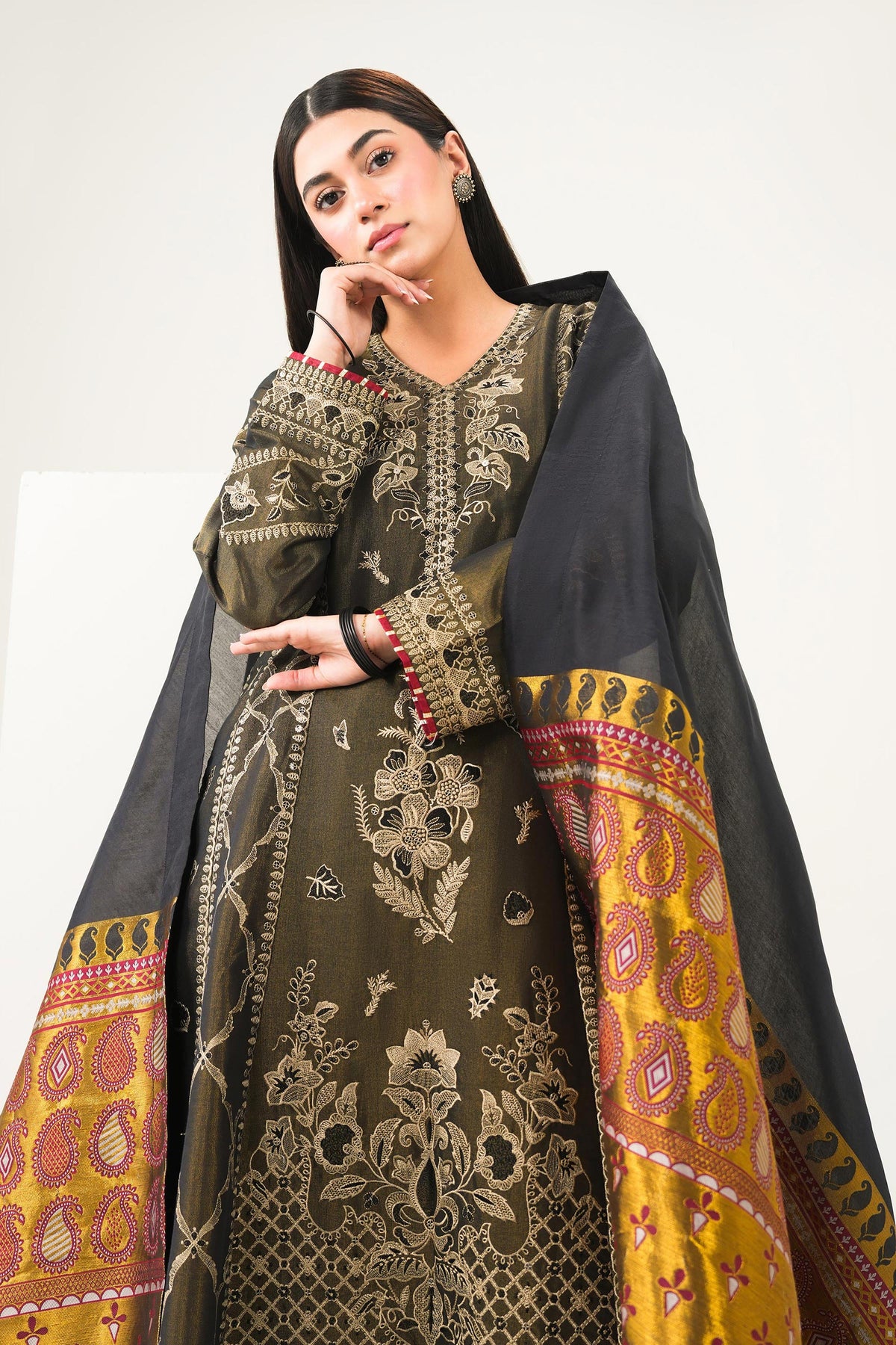 3 Piece - Embroidered Suit - PFE26-42 for Women -  Pret Collection | Nishat | Shop Online