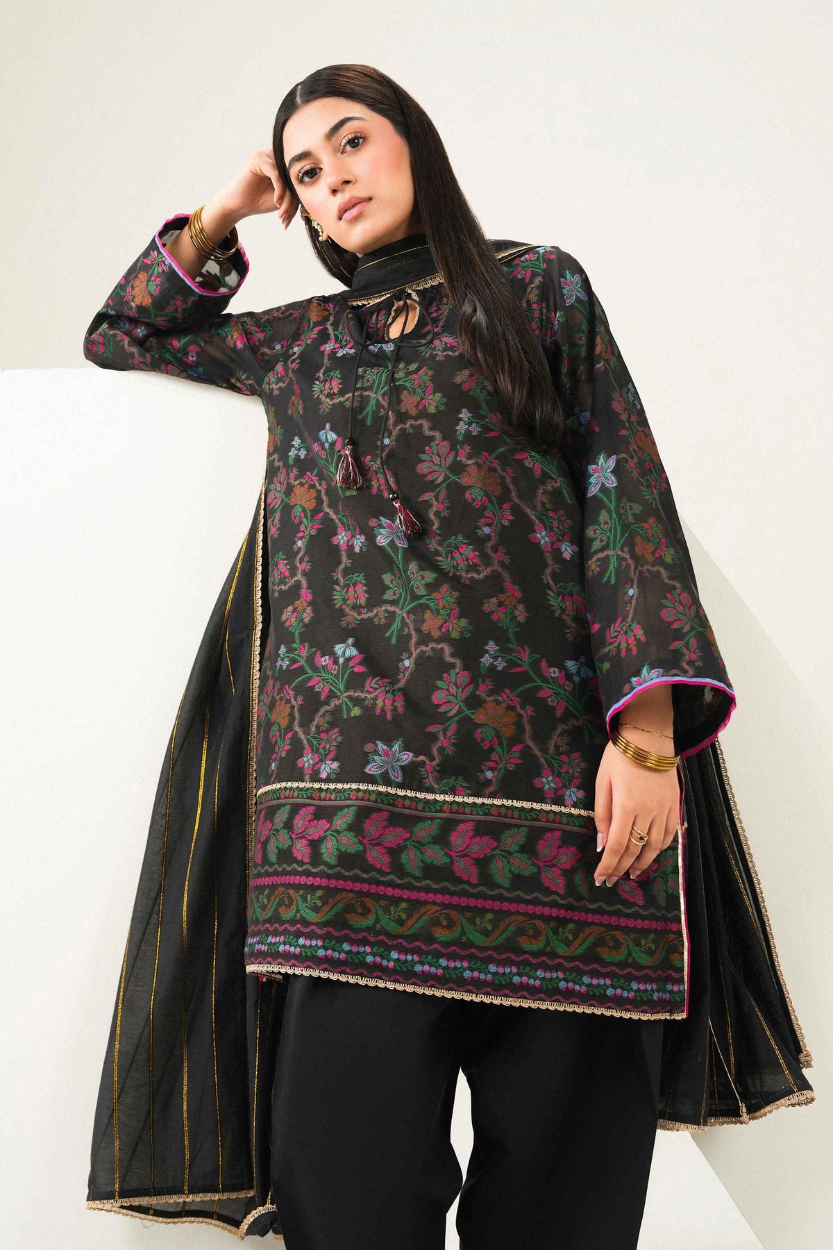 3 Piece - Embroidered Suit - PFE26-53 for Women - Pret Collection | Nishat | Shop Online 