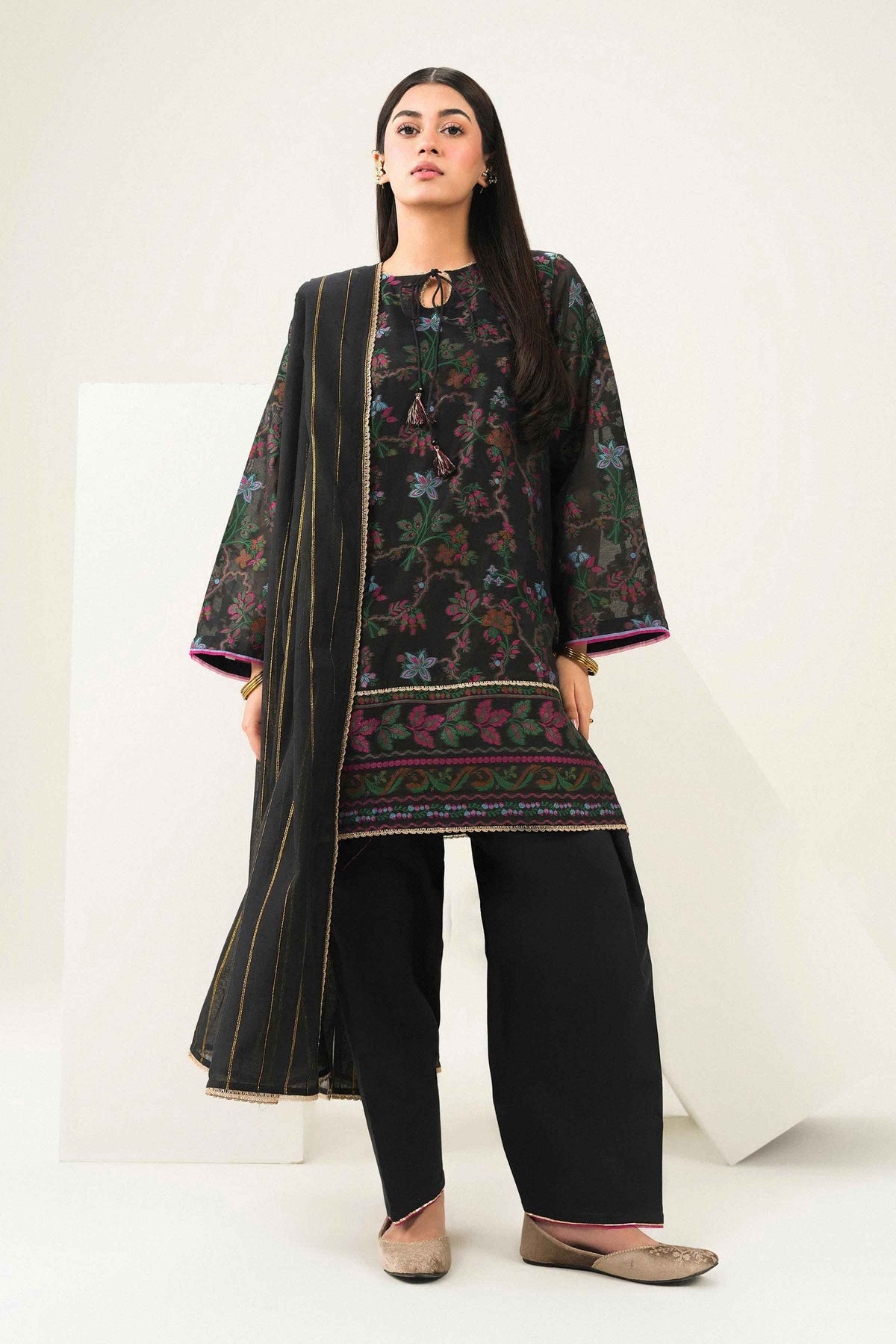 3 Piece - Embroidered Suit - PFE26-53 for Women - Pret Collection | Nishat | Shop Online 