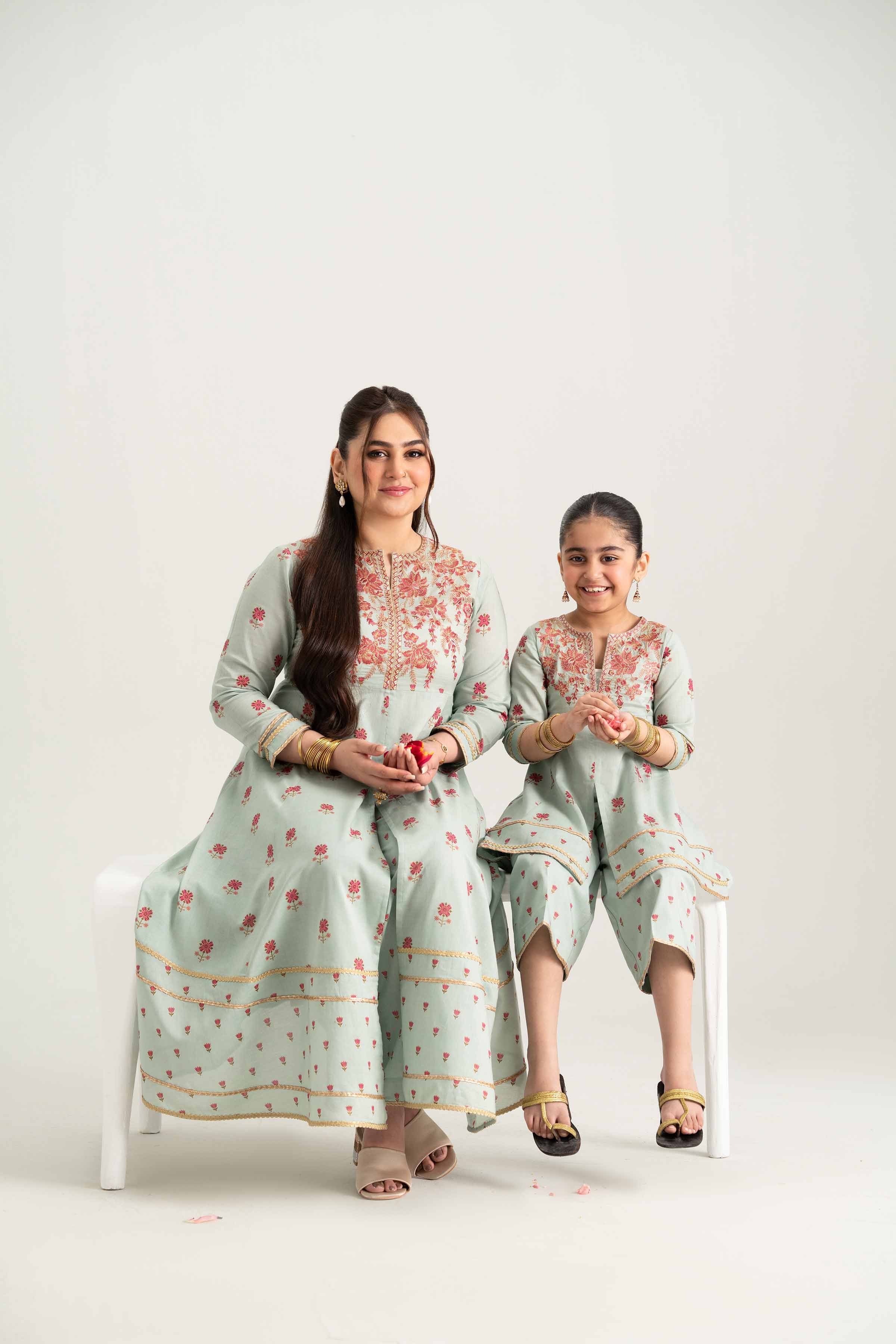 2 Piece - Embroidered Suit - PMD25-08 D
