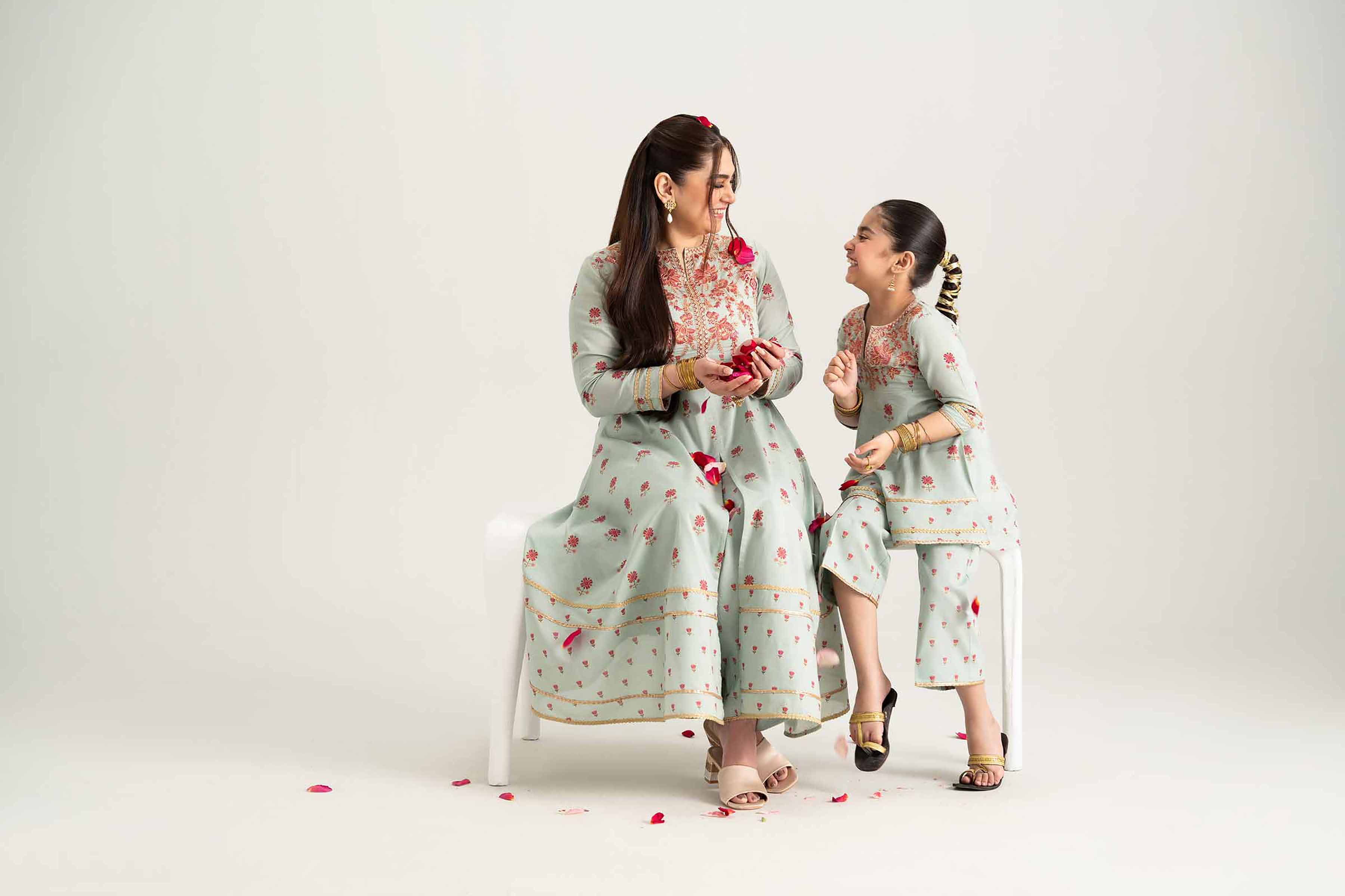 2 Piece - Embroidered Suit - PMD25-08 D