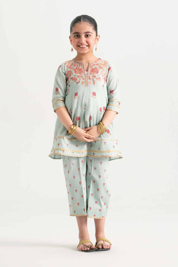 2 Piece - Embroidered Suit - PMD25-08 D