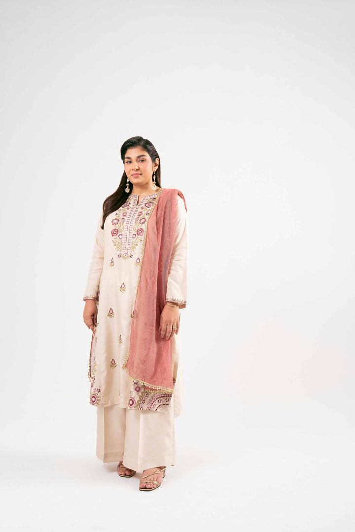 3 Piece - Embroidered Suit - PMD25-14 M for Women - Pret Collection | Nishat | Shop Online