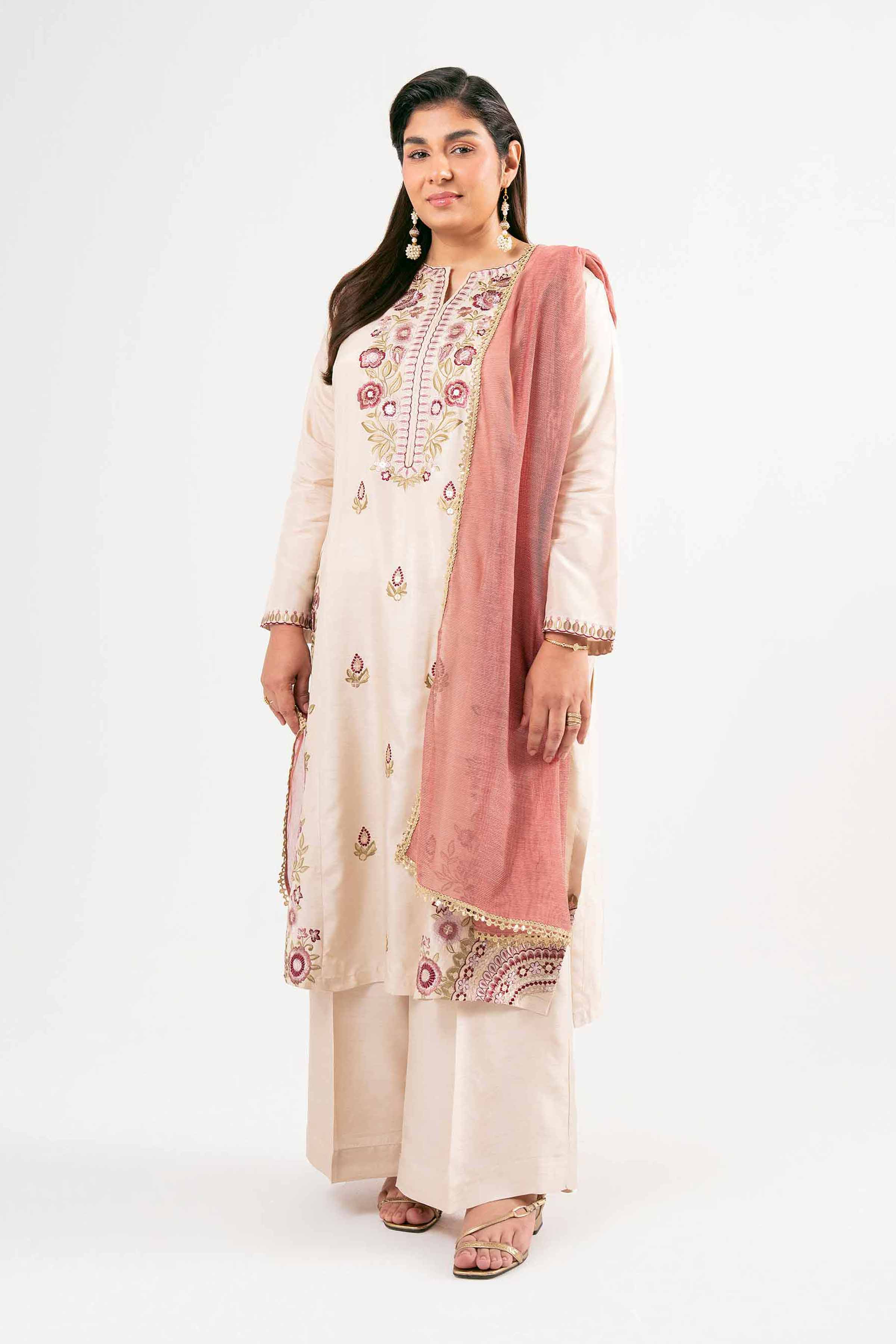 3 Piece - Embroidered Suit - PMD25-14 M for Women - Pret Collection | Nishat | Shop Online