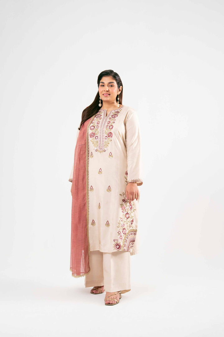 3 Piece - Embroidered Suit - PMD25-14 M for Women - Pret Collection | Nishat | Shop Online