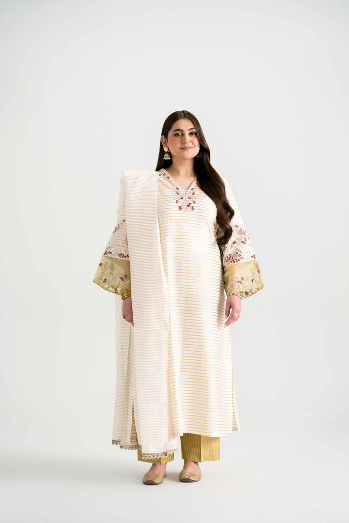 3 Piece - Embroidered Suit - PMD25-15 M for Women - Pret Collection | Nishat | Shop Online