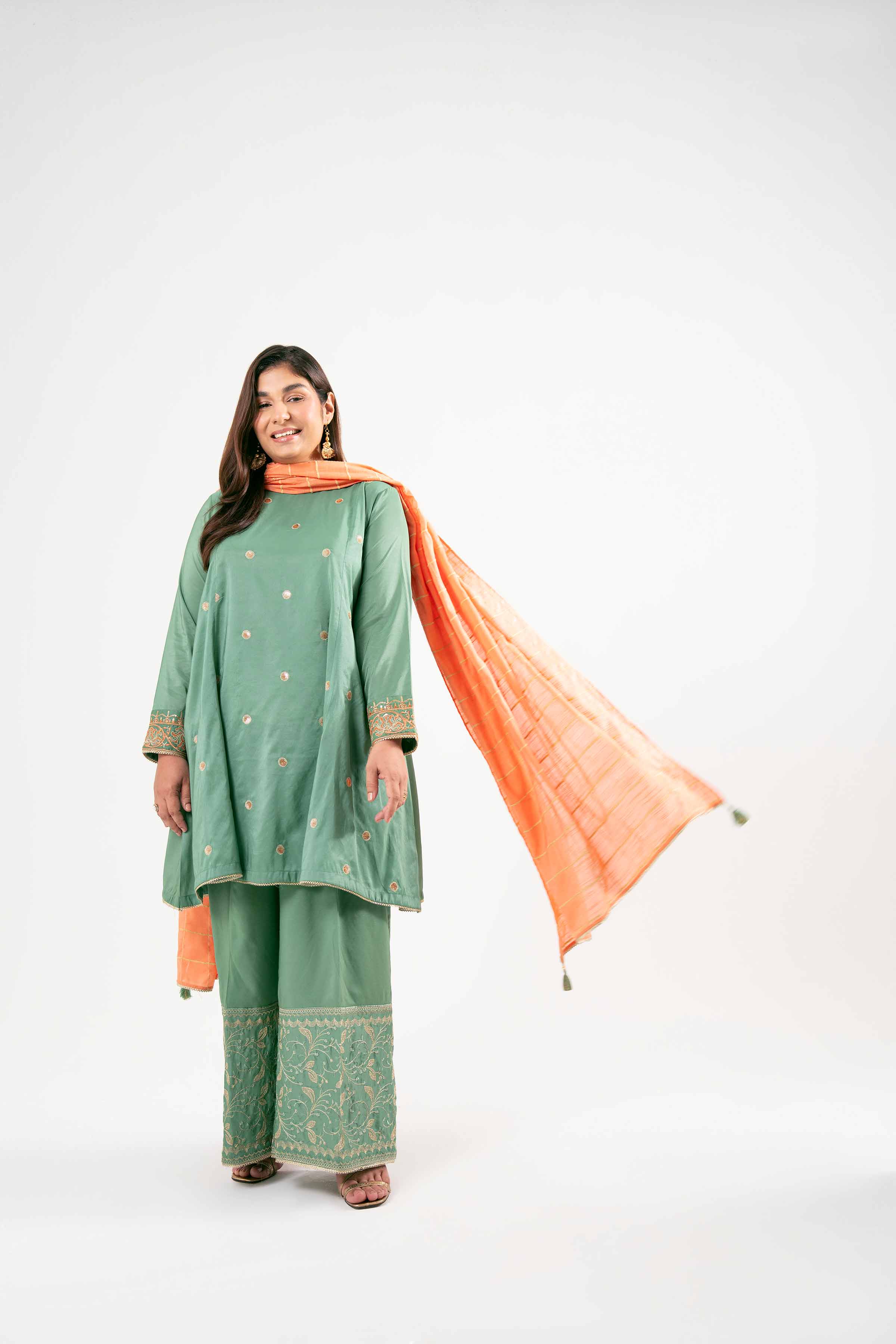3 Piece - Embroidered Suit - PMD25-19 M for Women - Pret Collection | Nishat | Shop Online