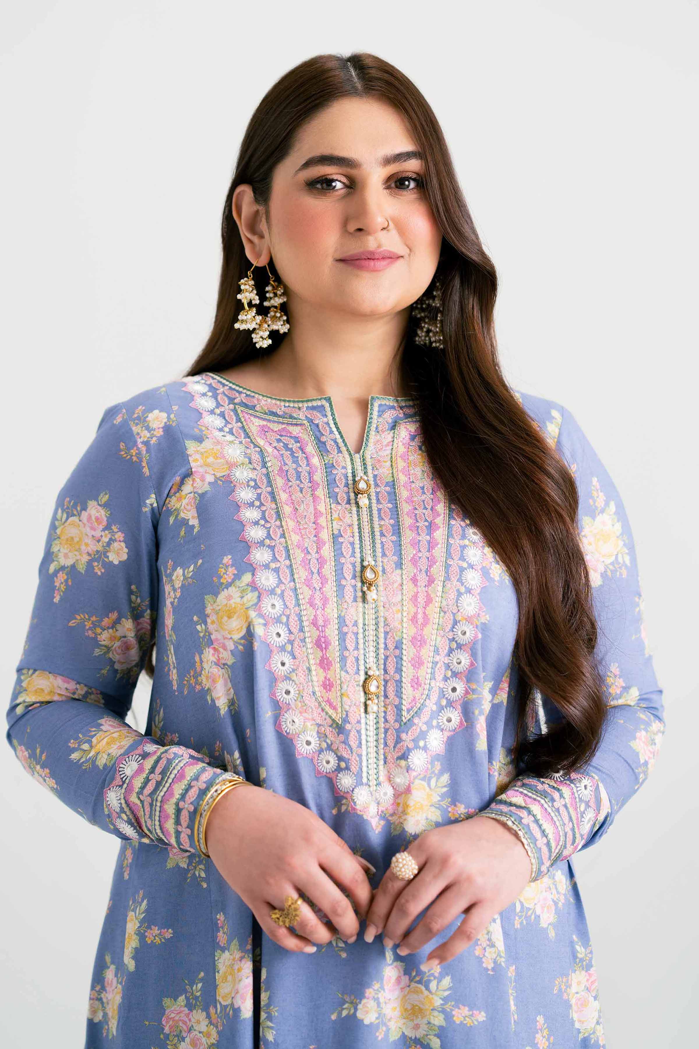 2 Piece - Printed Embroidered Suit - PMD25-20 M for Women - Pret Collection | Nishat | Shop Online
