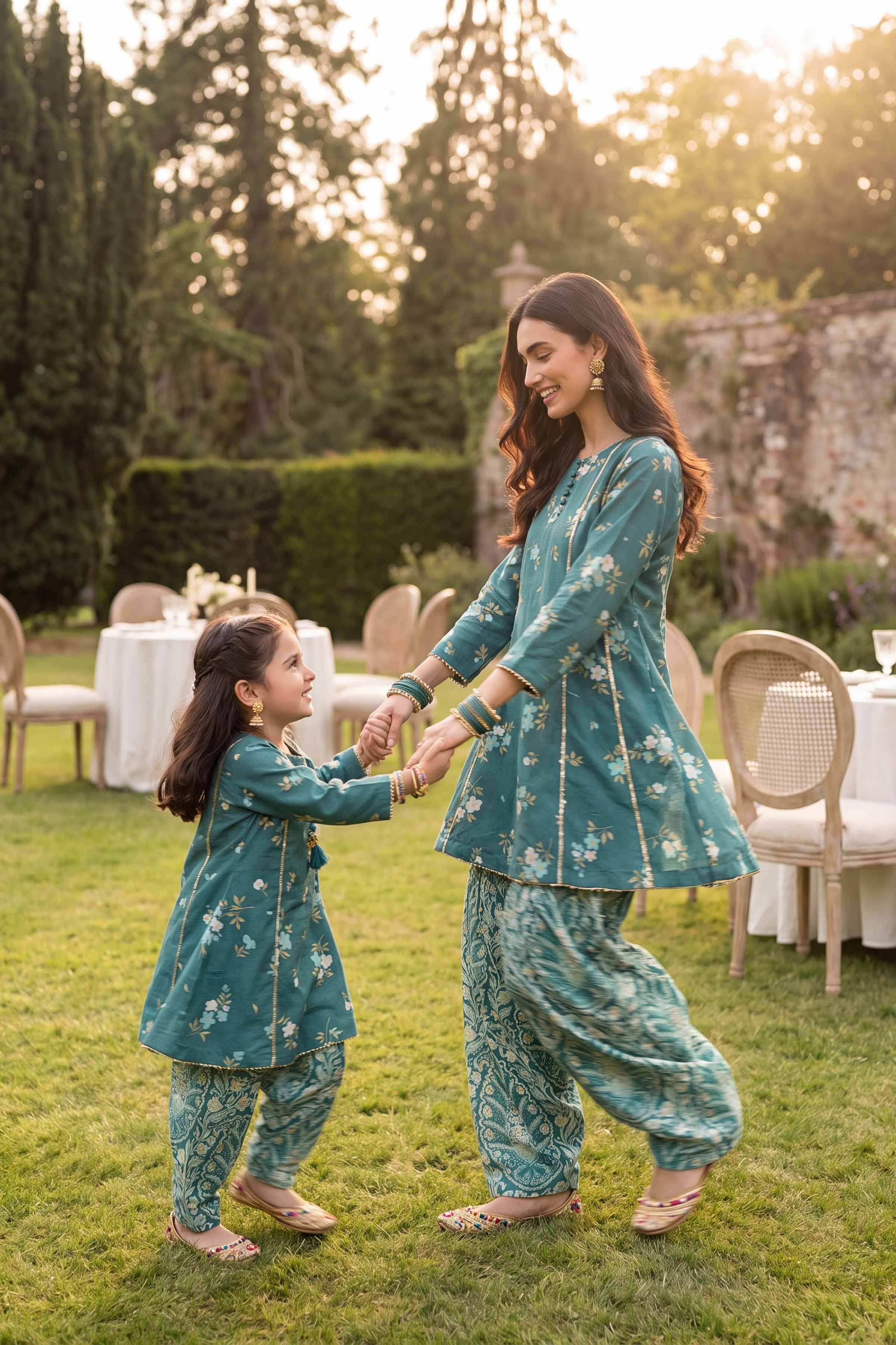 2 Piece - Printed Suit - PMD26-06 D