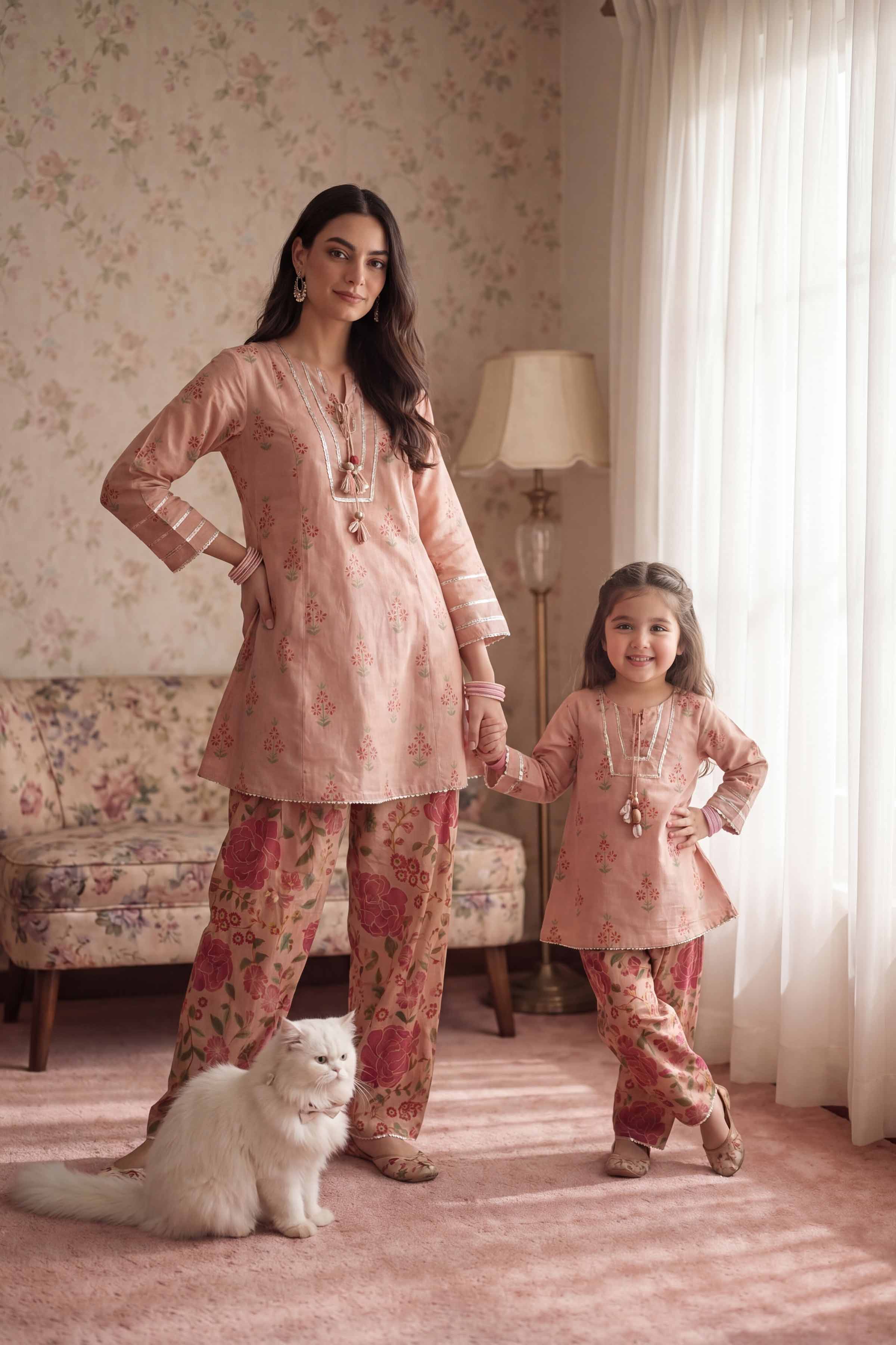 2 Piece - Printed Suit - PMD26-10 D