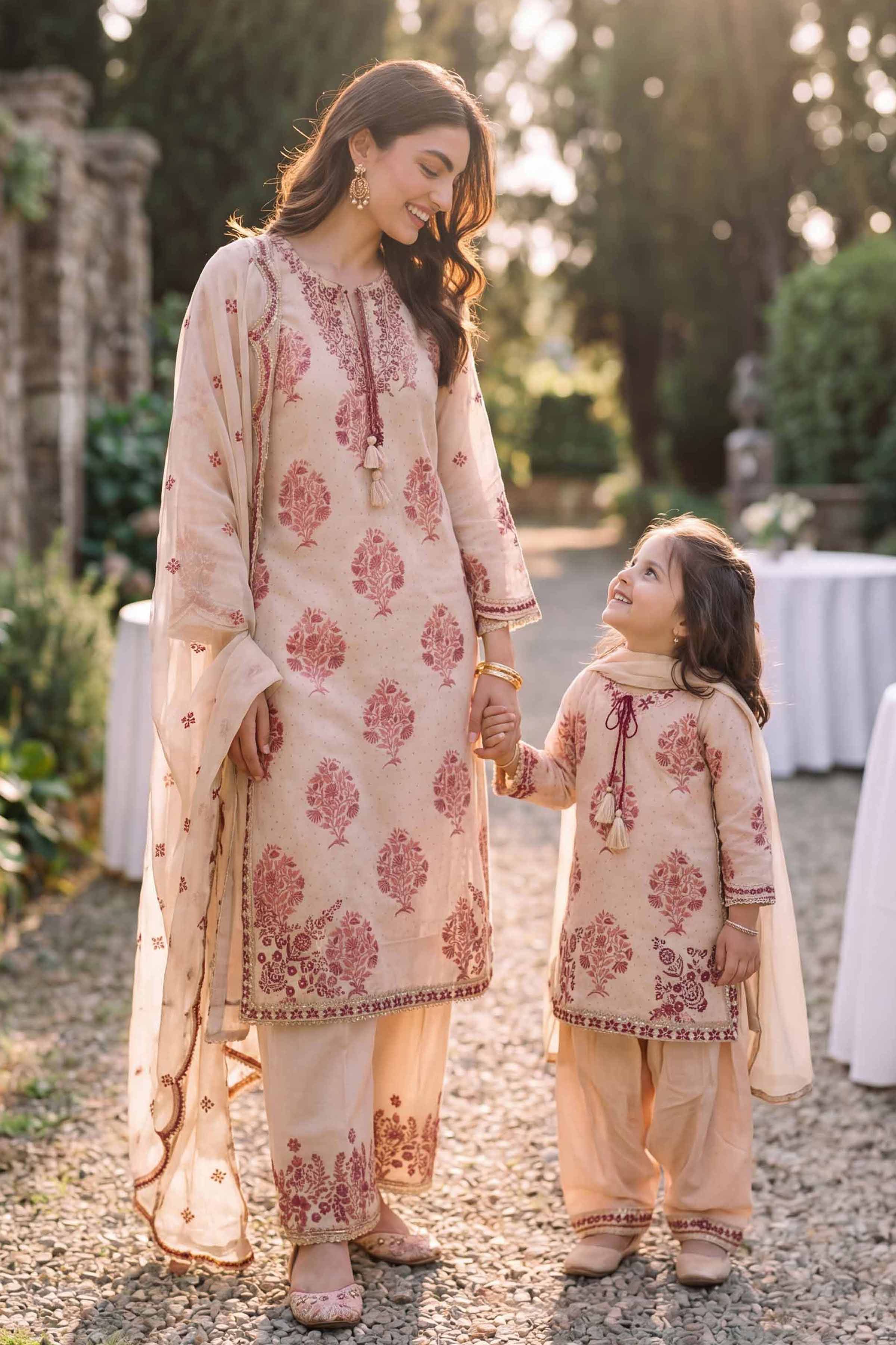 3 Piece - Embroidered Suit - PMD26-38 D