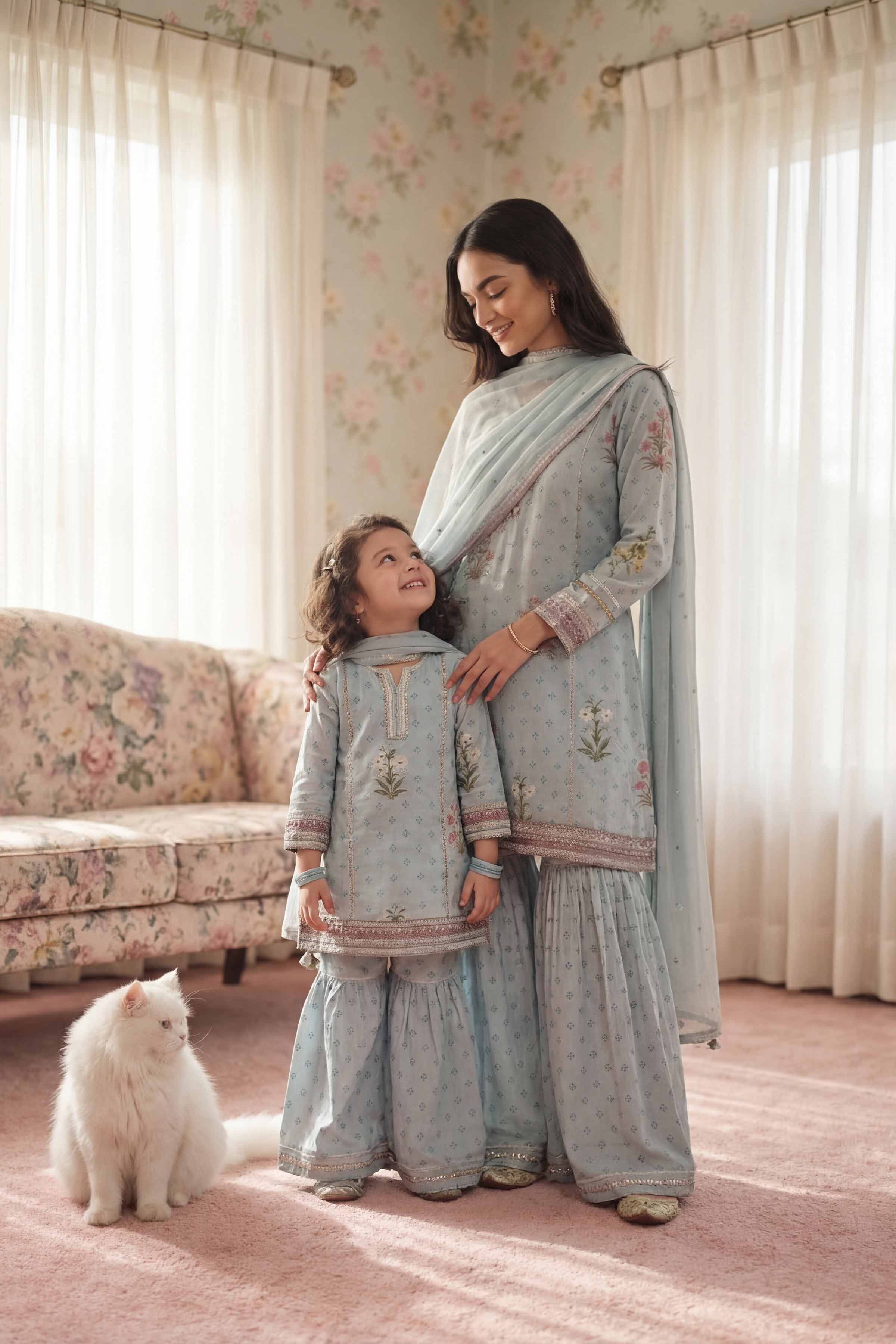 3 Piece - Embroidered Suit - PMD26-43 D
