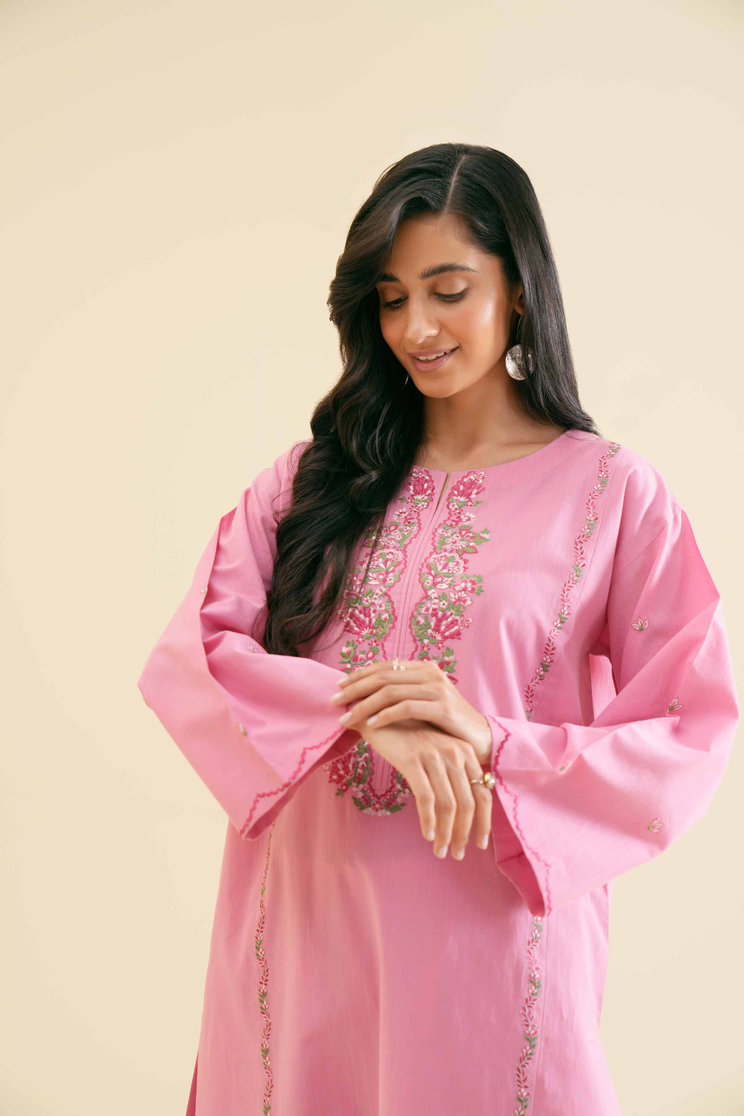 2 Piece - Embroidered Suit - PS24-107