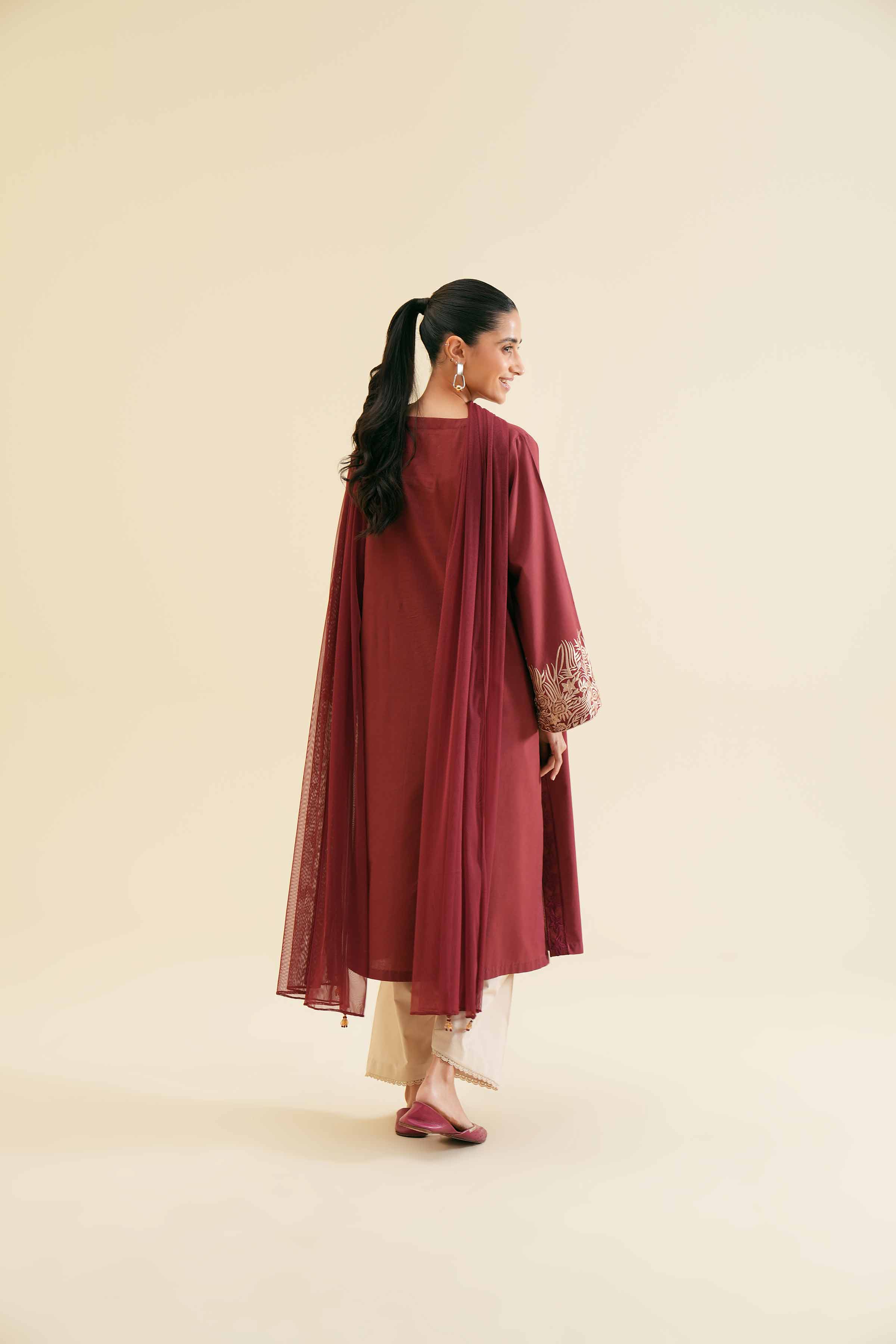 2-Piece - Embroidered Suit  - PS24-118
