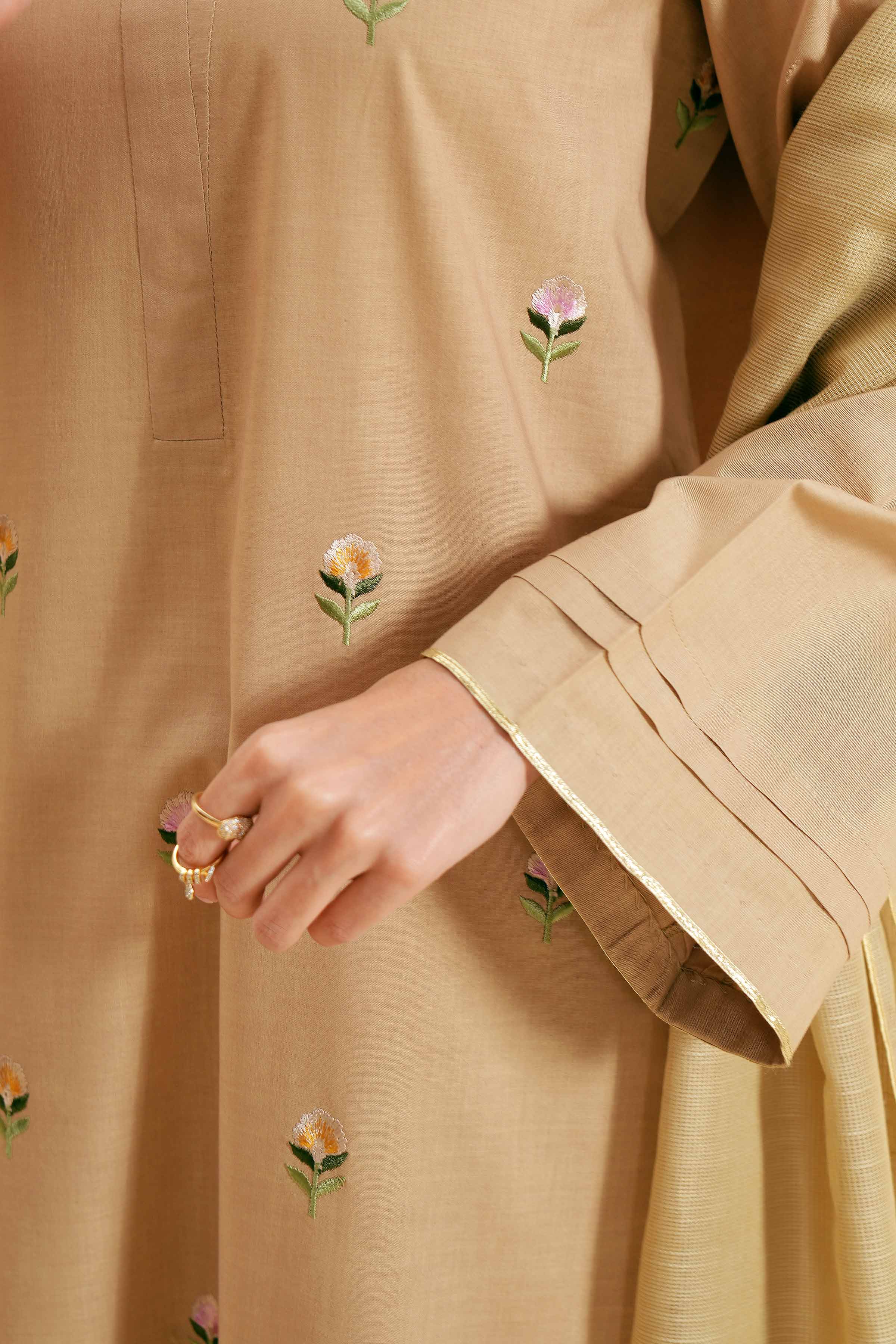 2-Piece - Embroidered Suit  - PS24-123