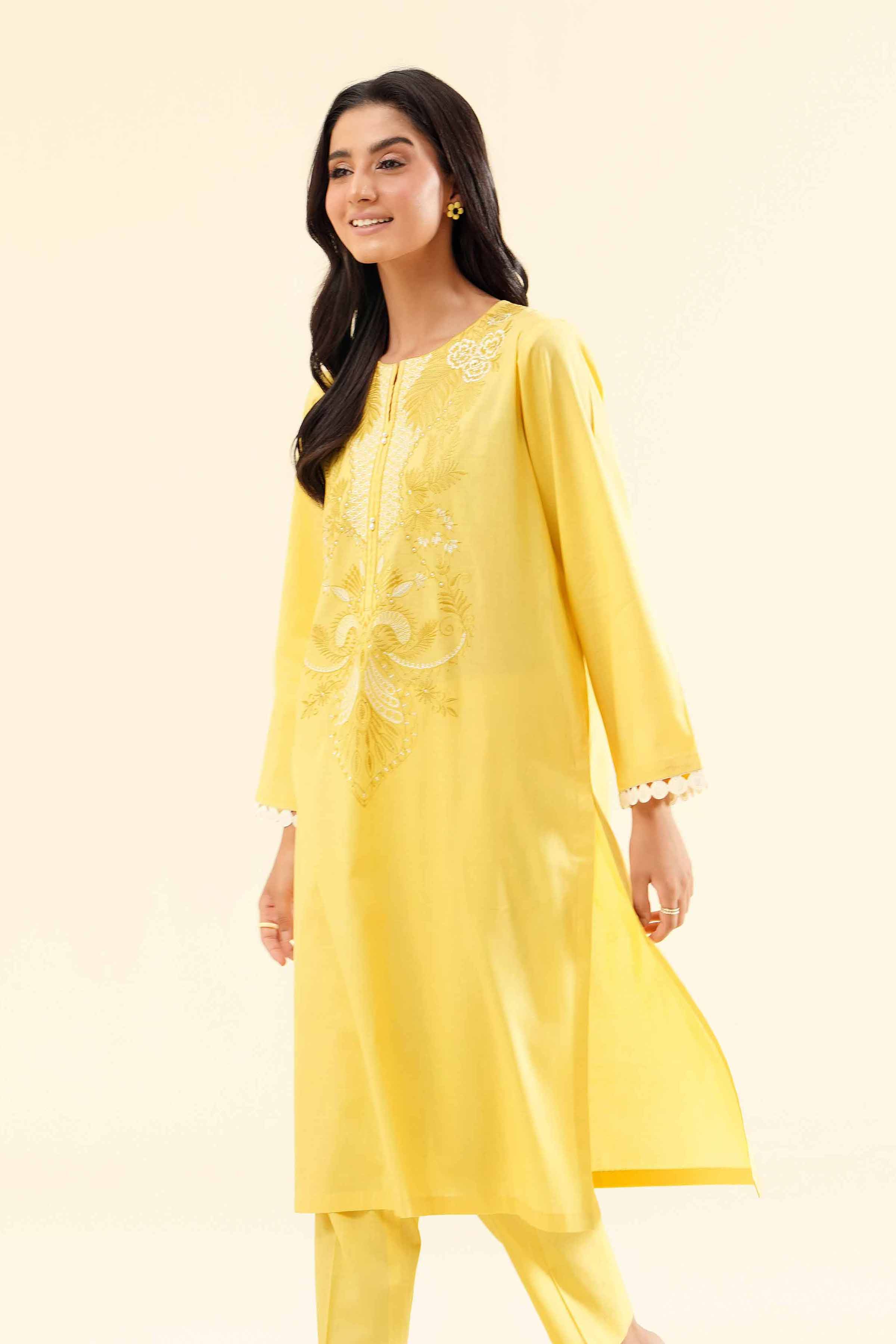 2-Piece - Printed Embroidered Suit  - PS24-127