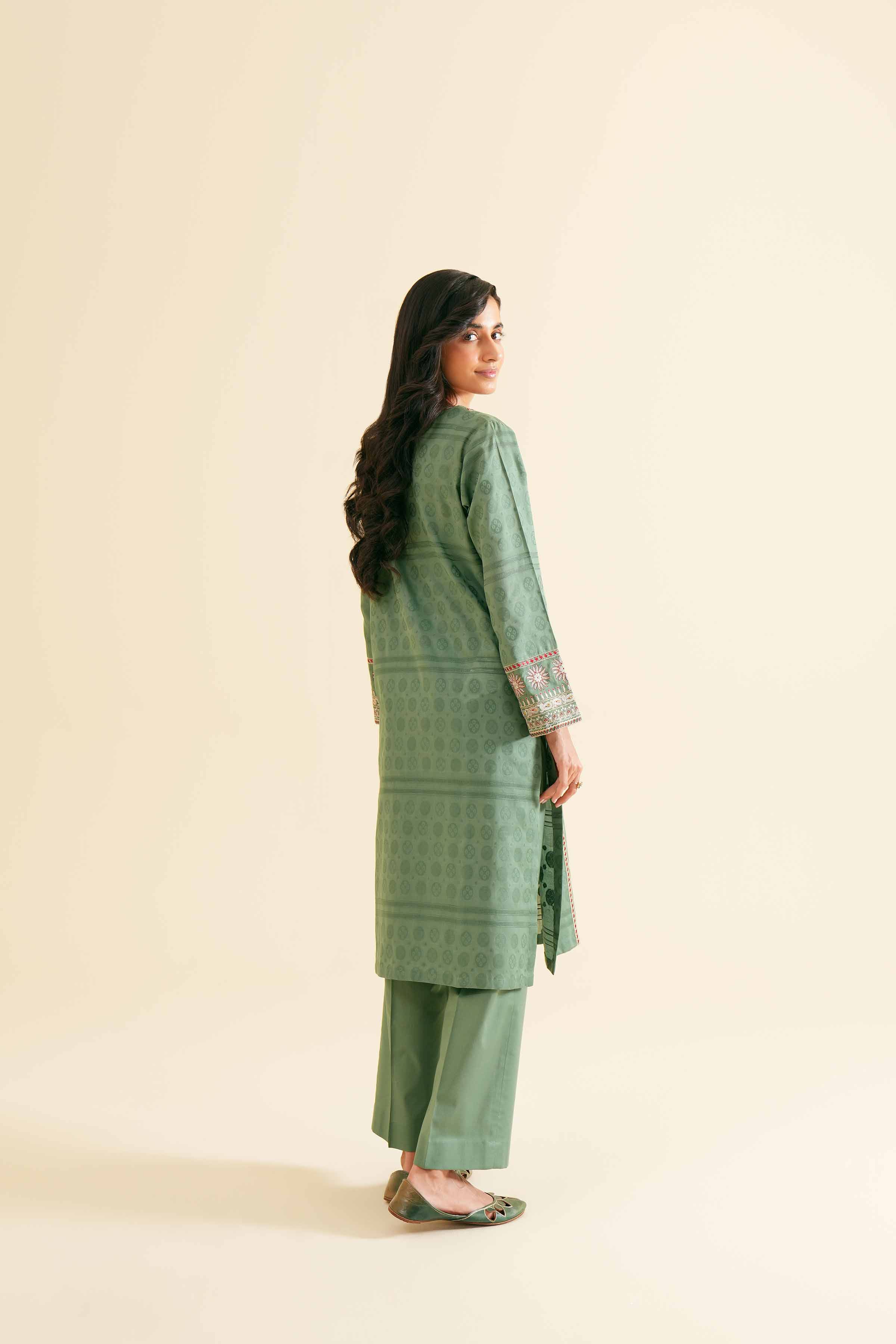 2-Piece - Embroidered Suit  - PS24-128