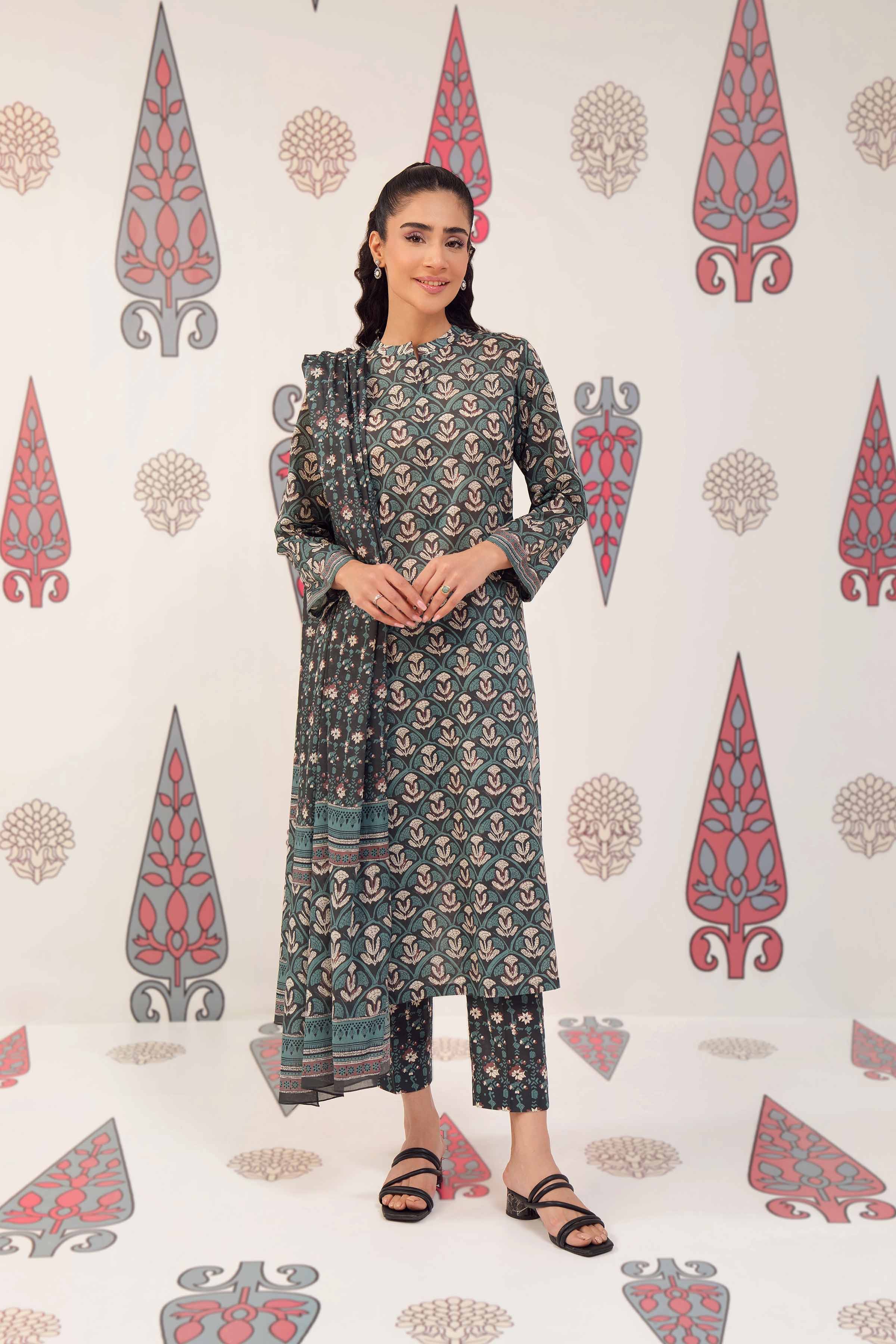 3 Piece - Printed Suit - PS24-144