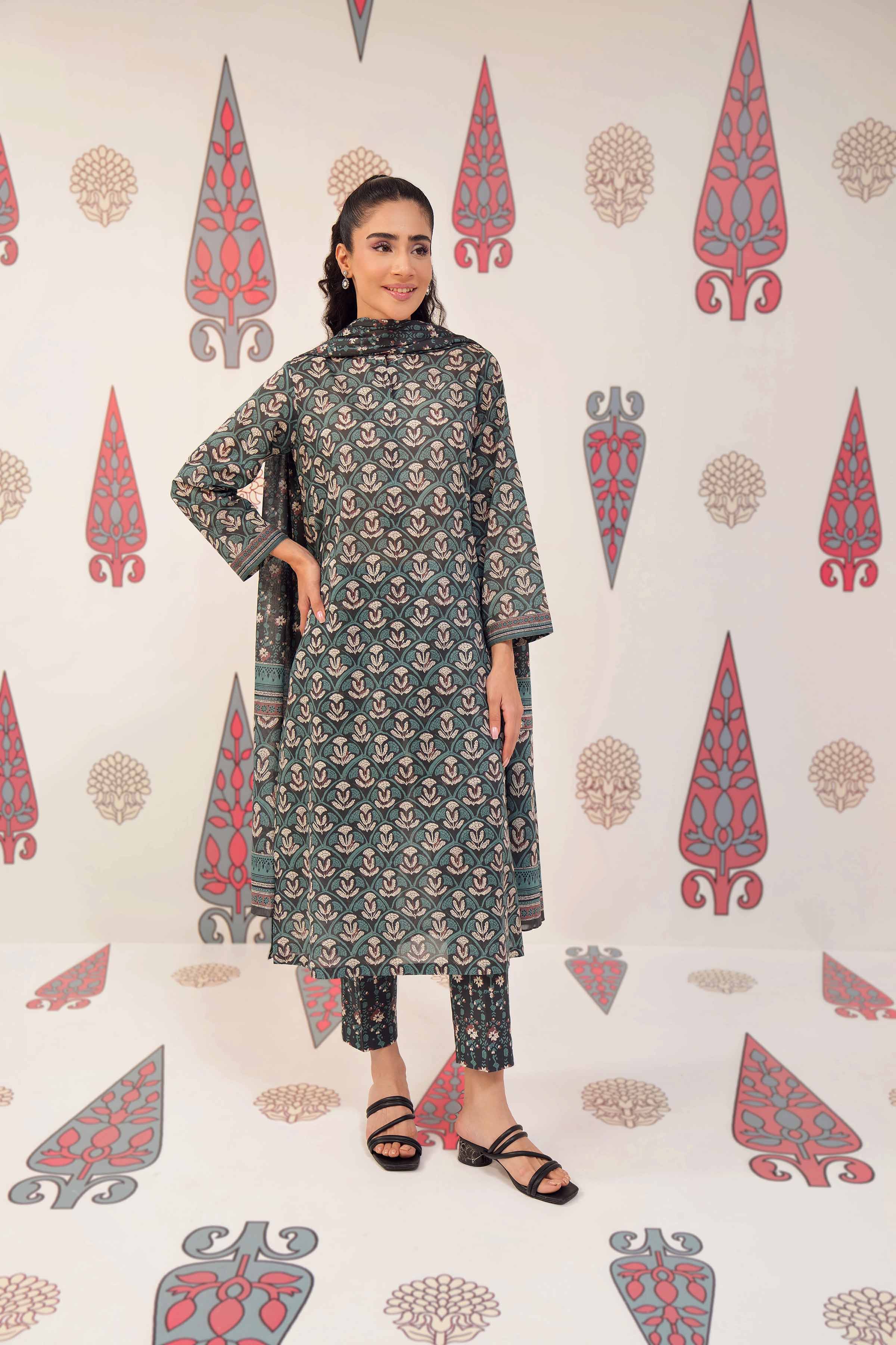 3 Piece - Printed Suit - PS24-144