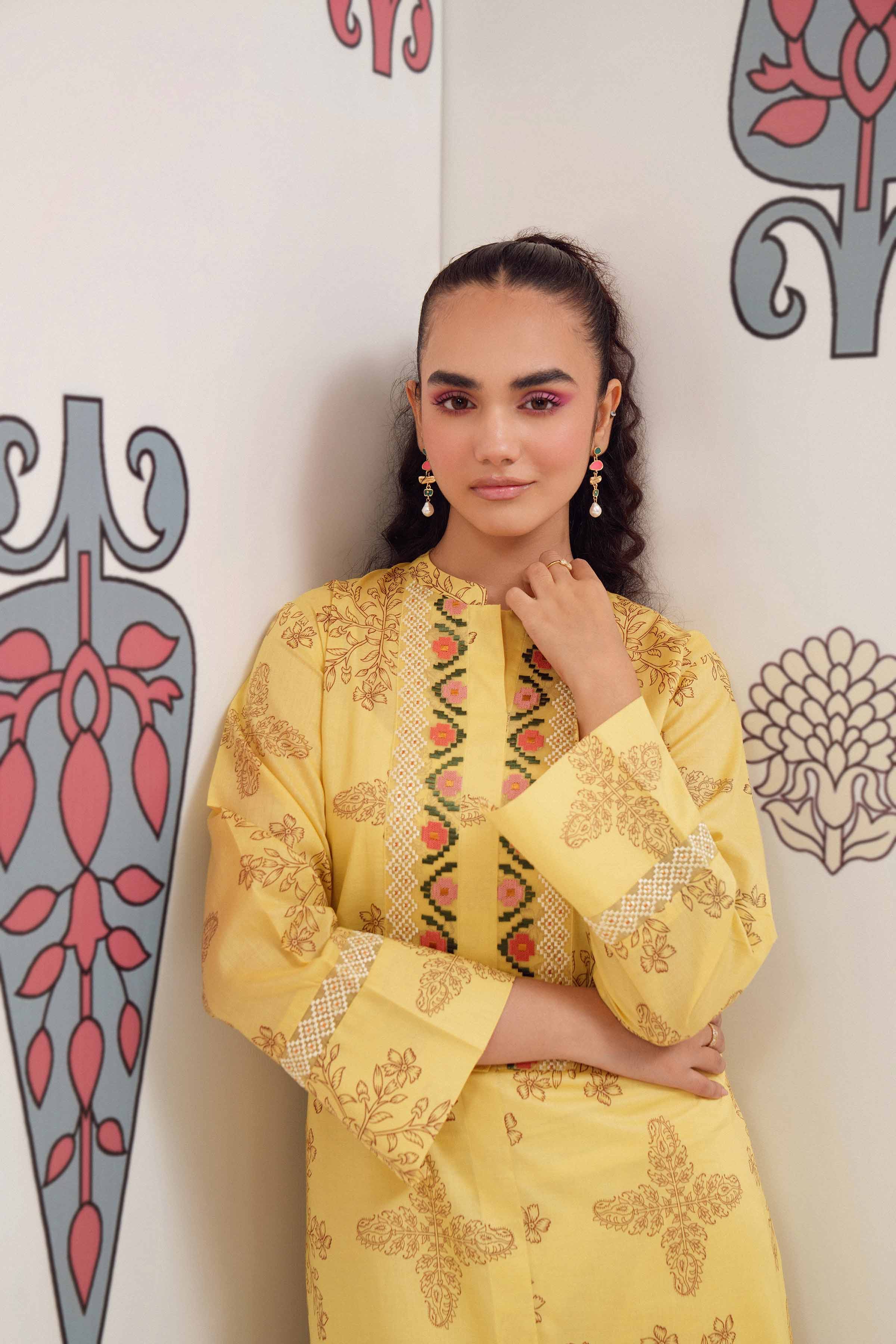 Printed Embroidered Shirt - PS24-148