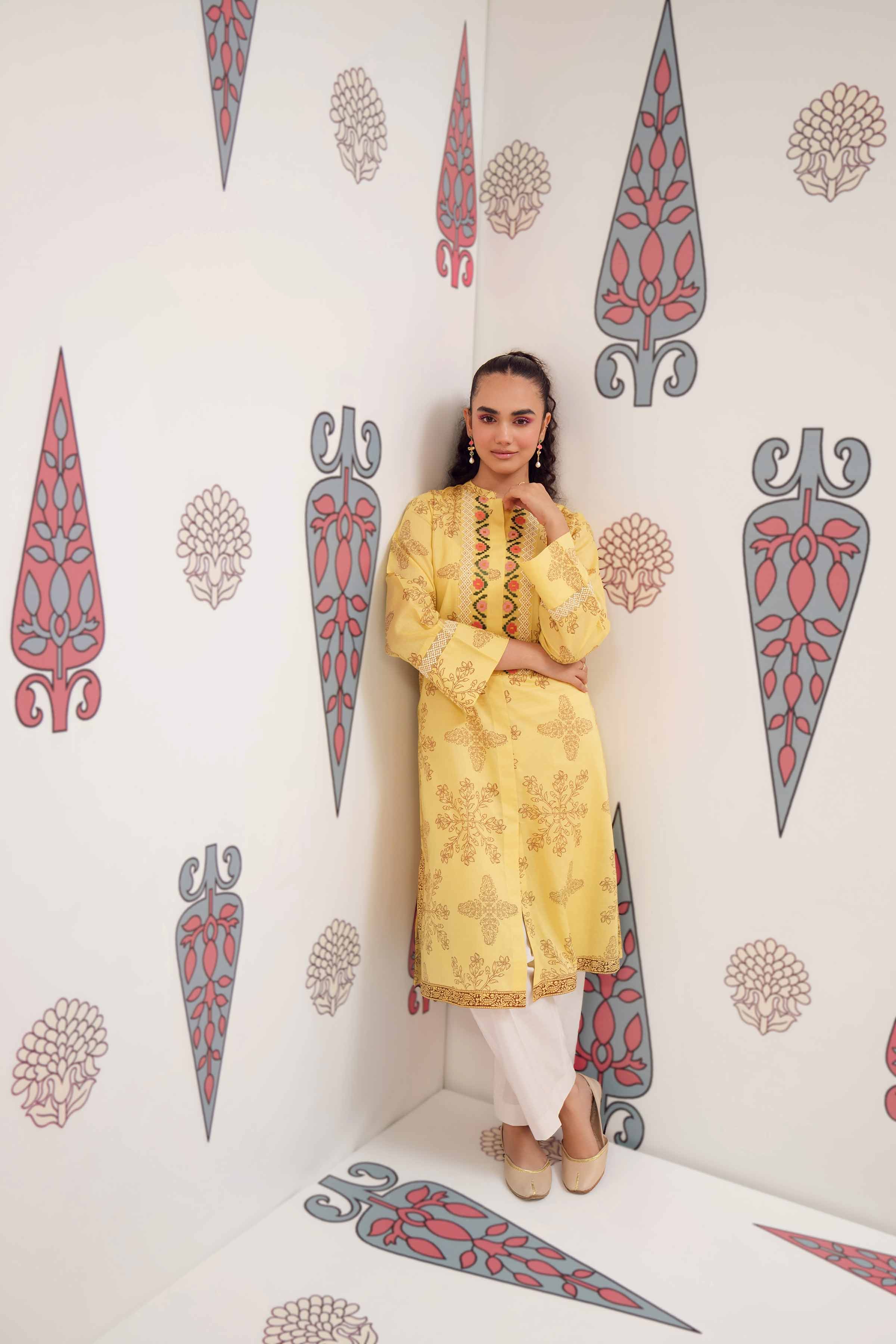 Printed Embroidered Shirt - PS24-148