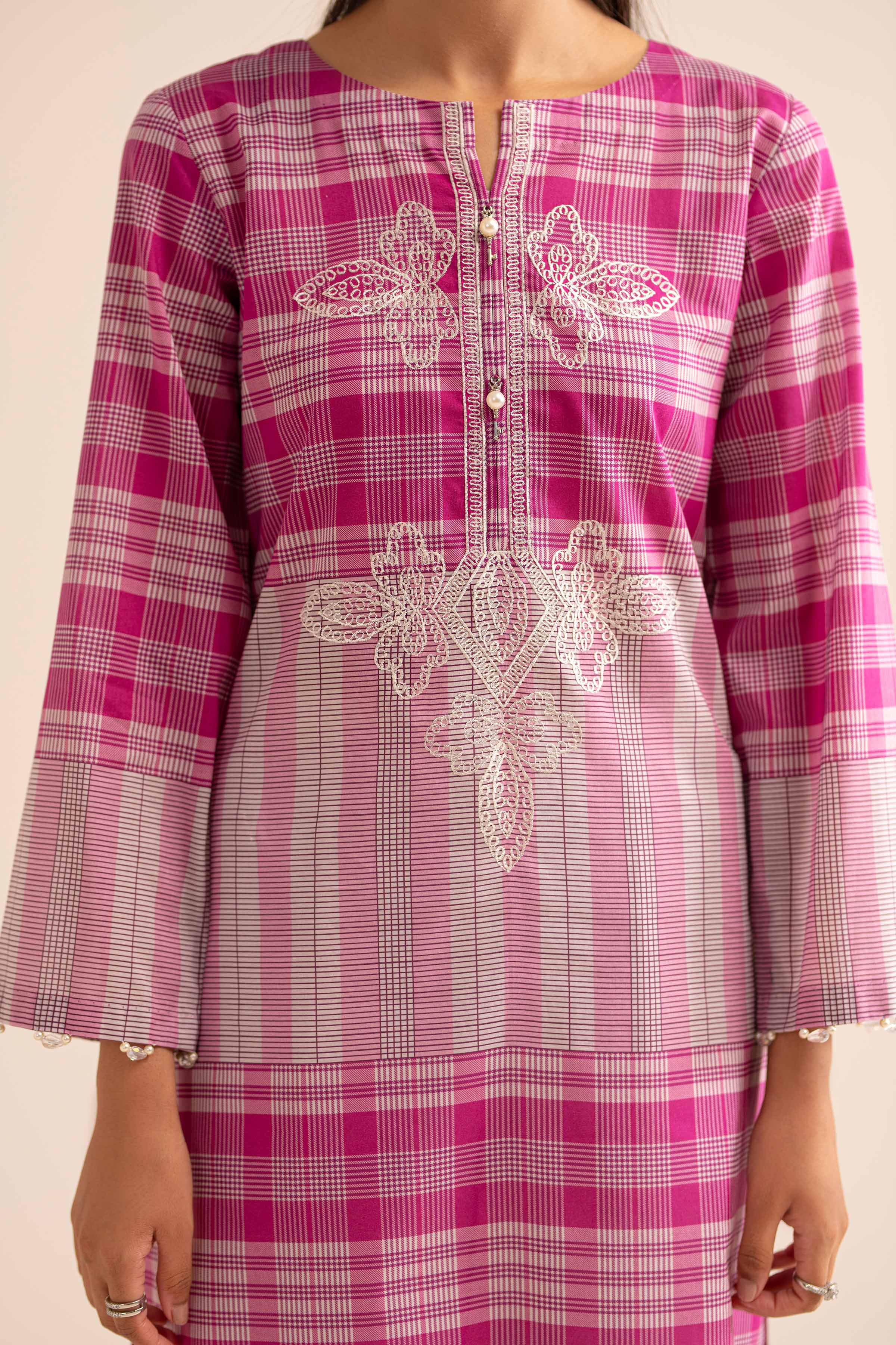 Printed Embroidered Shirt - PS24-241
