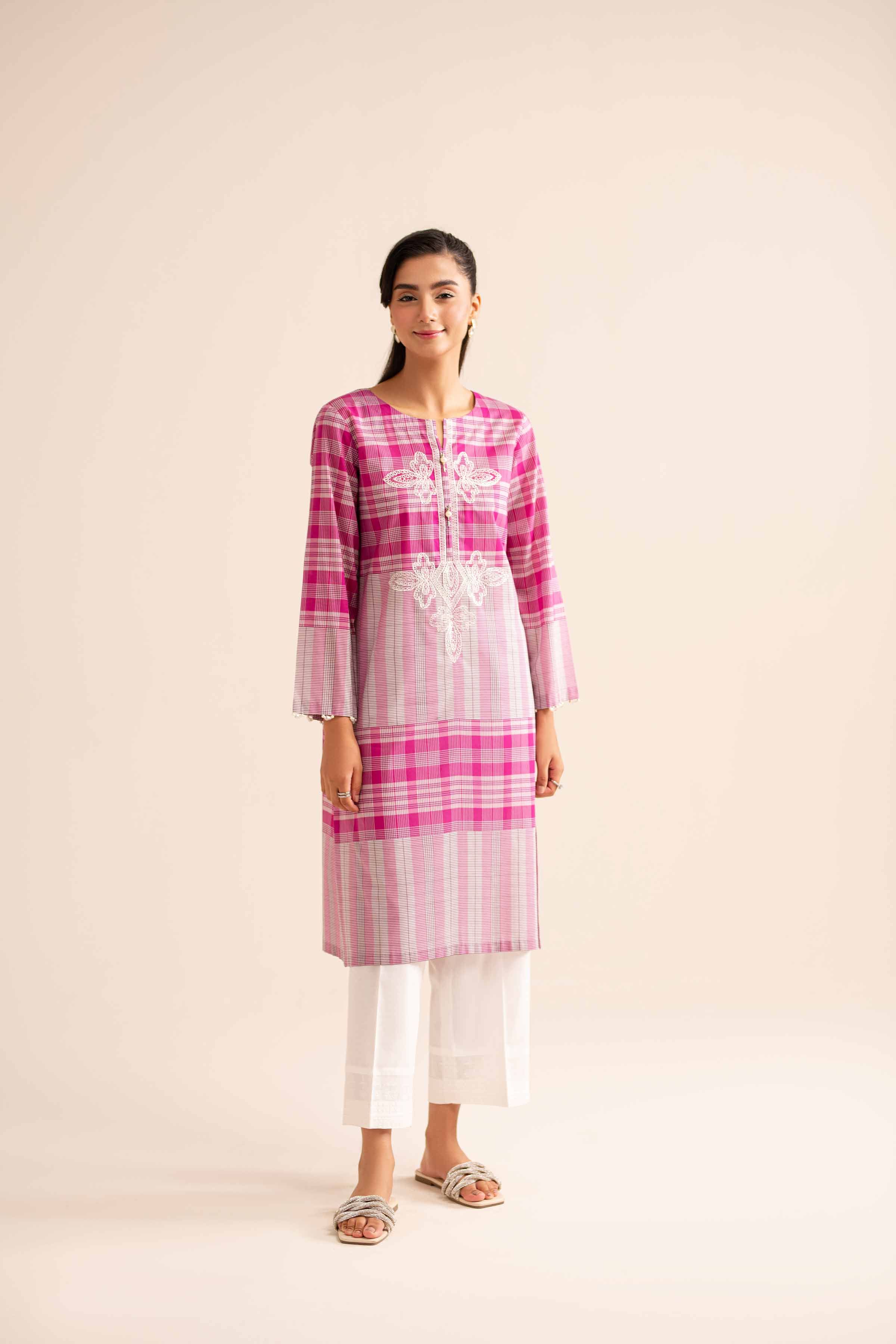 Printed Embroidered Shirt - PS24-241