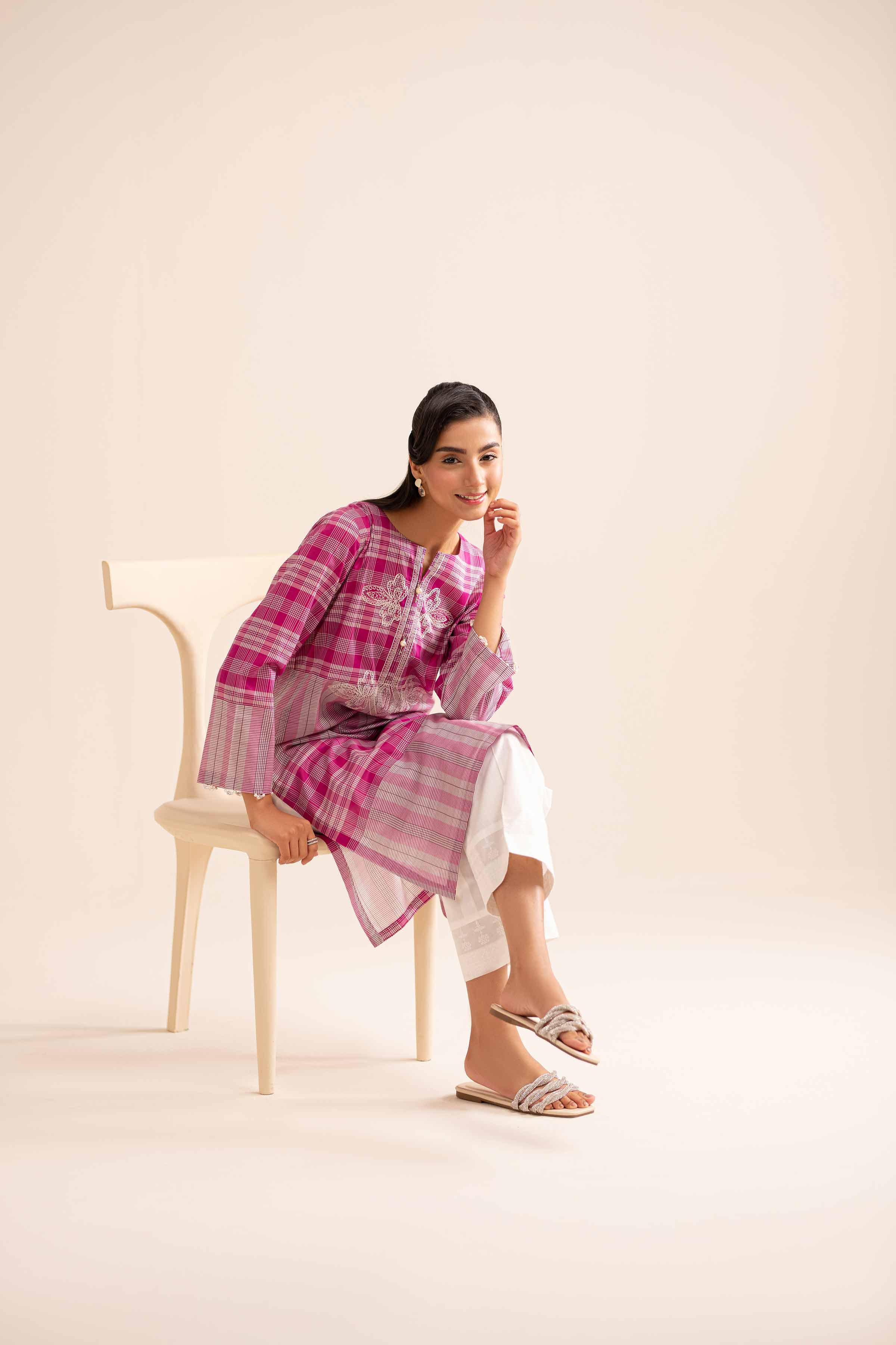 Printed Embroidered Shirt - PS24-241