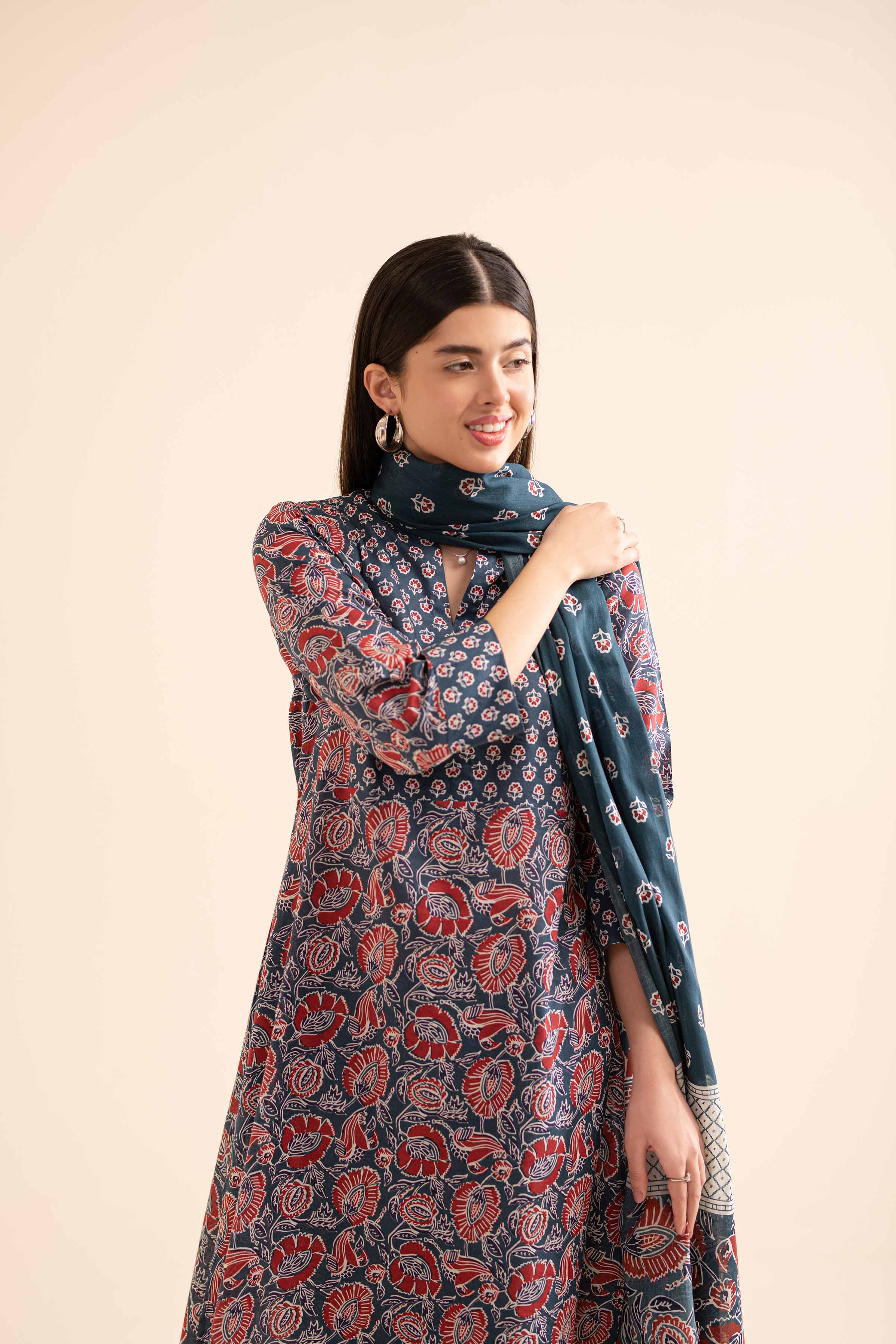 3 Piece - Printed Suit - PS24-256