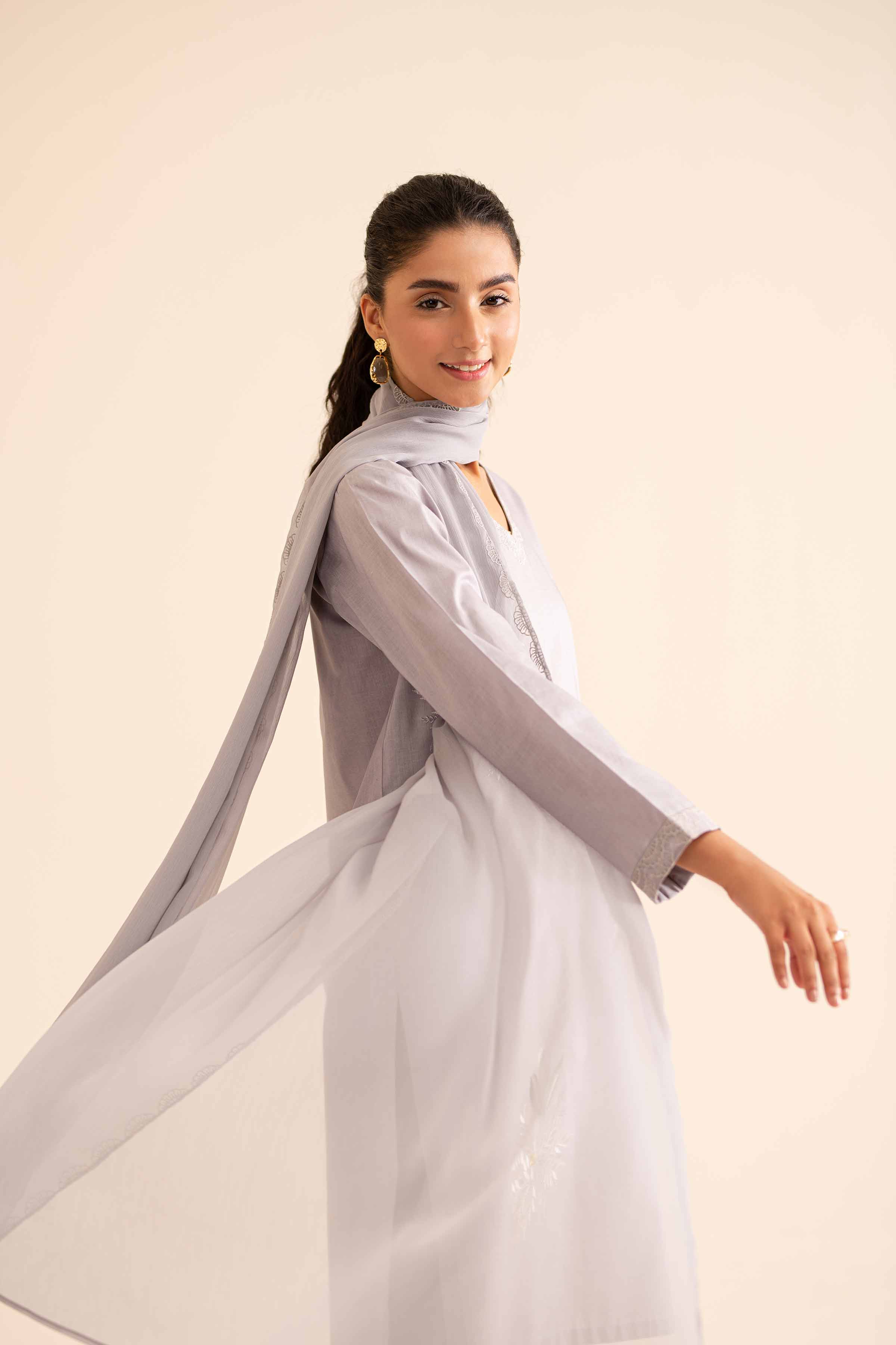 3 Piece - Embroidered Suit - PS24-322