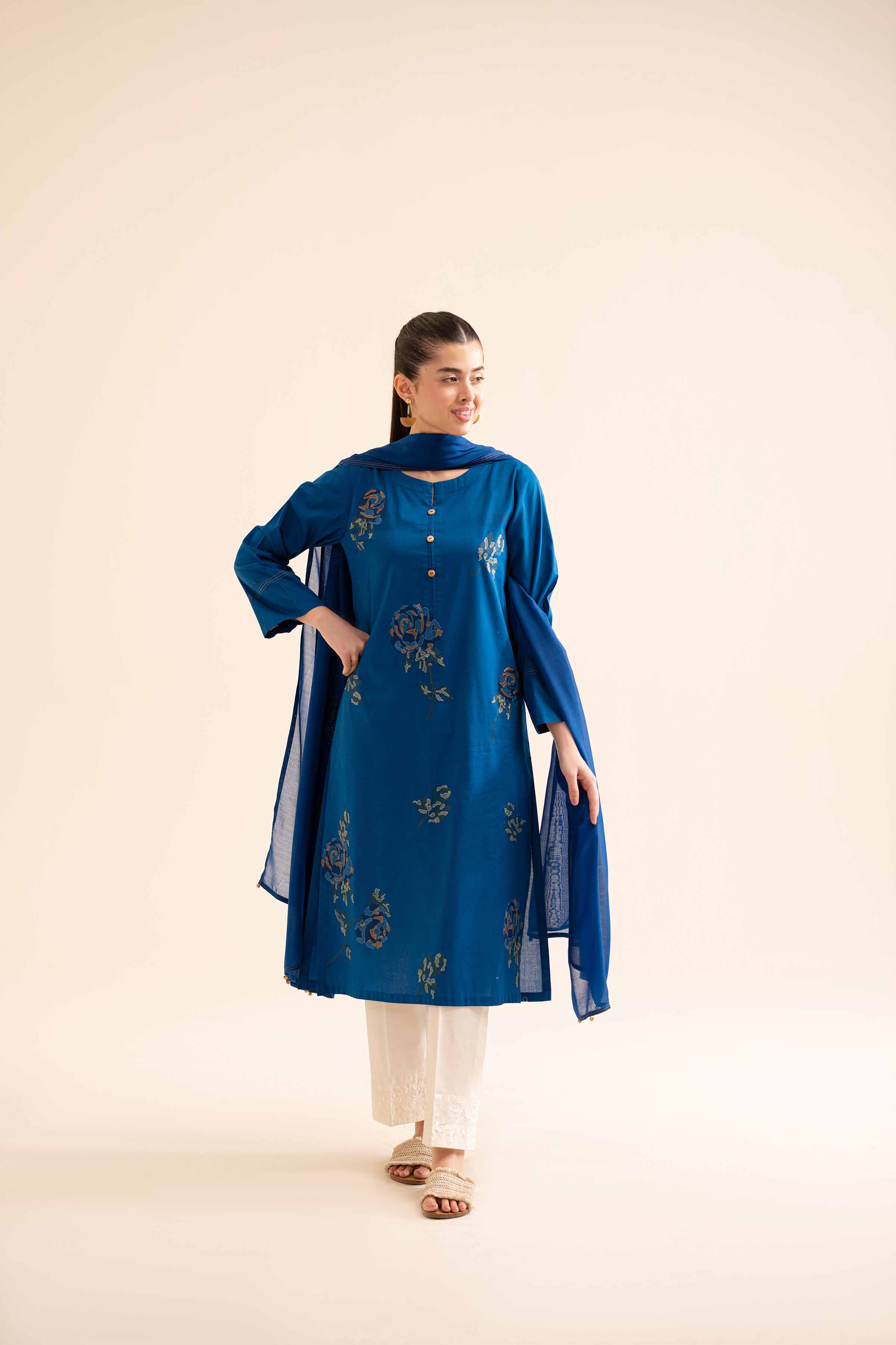 2 Piece - Embroidered Suit - PS24-323
