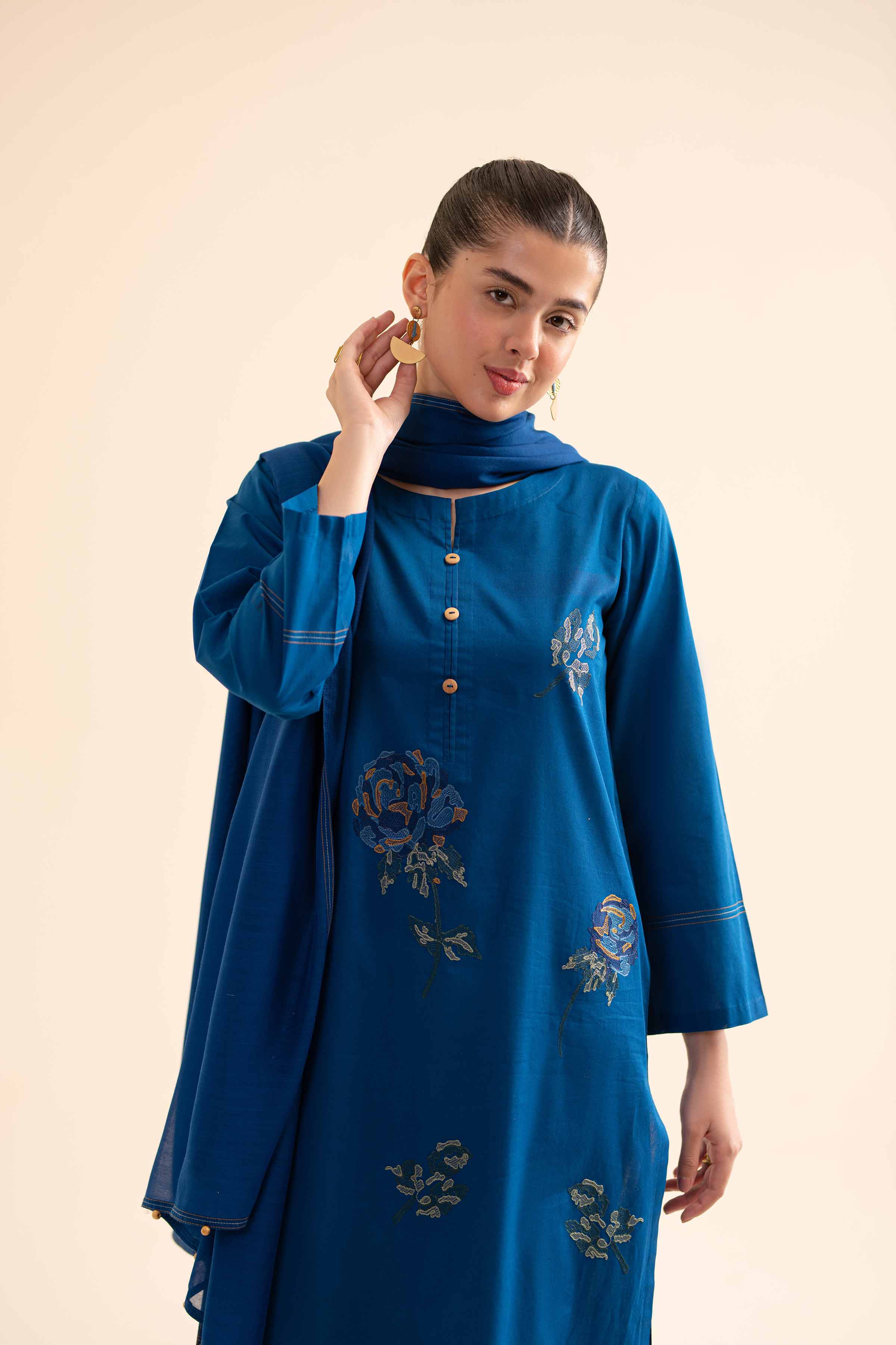2 Piece - Embroidered Suit - PS24-323