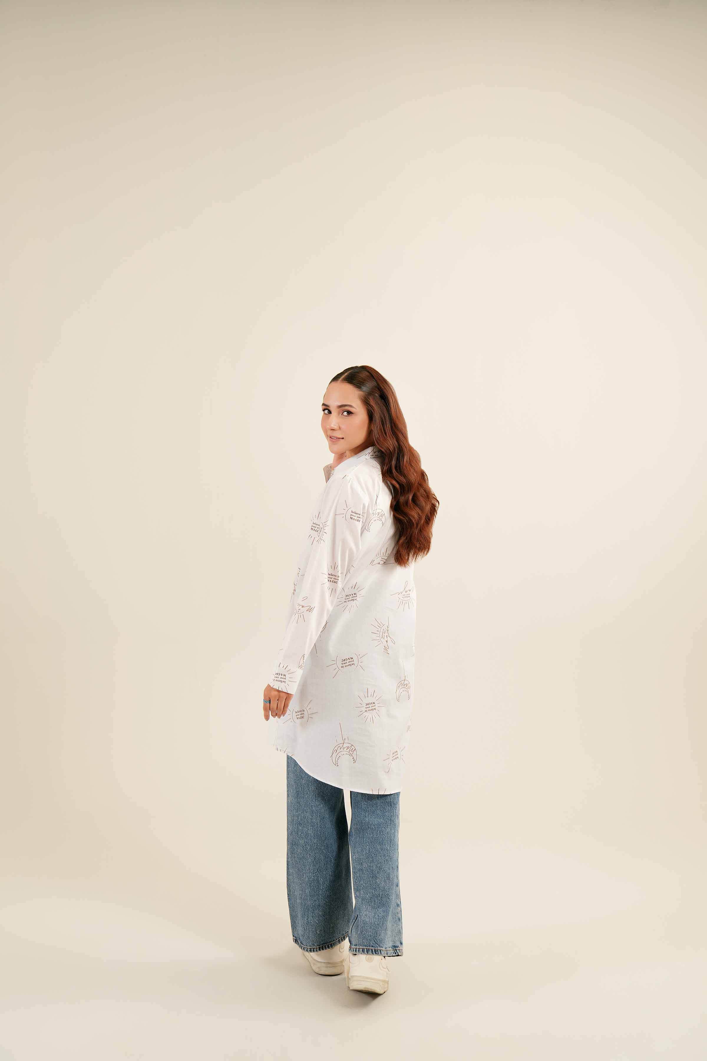 Printed Embroidered Tunic - PS24-334