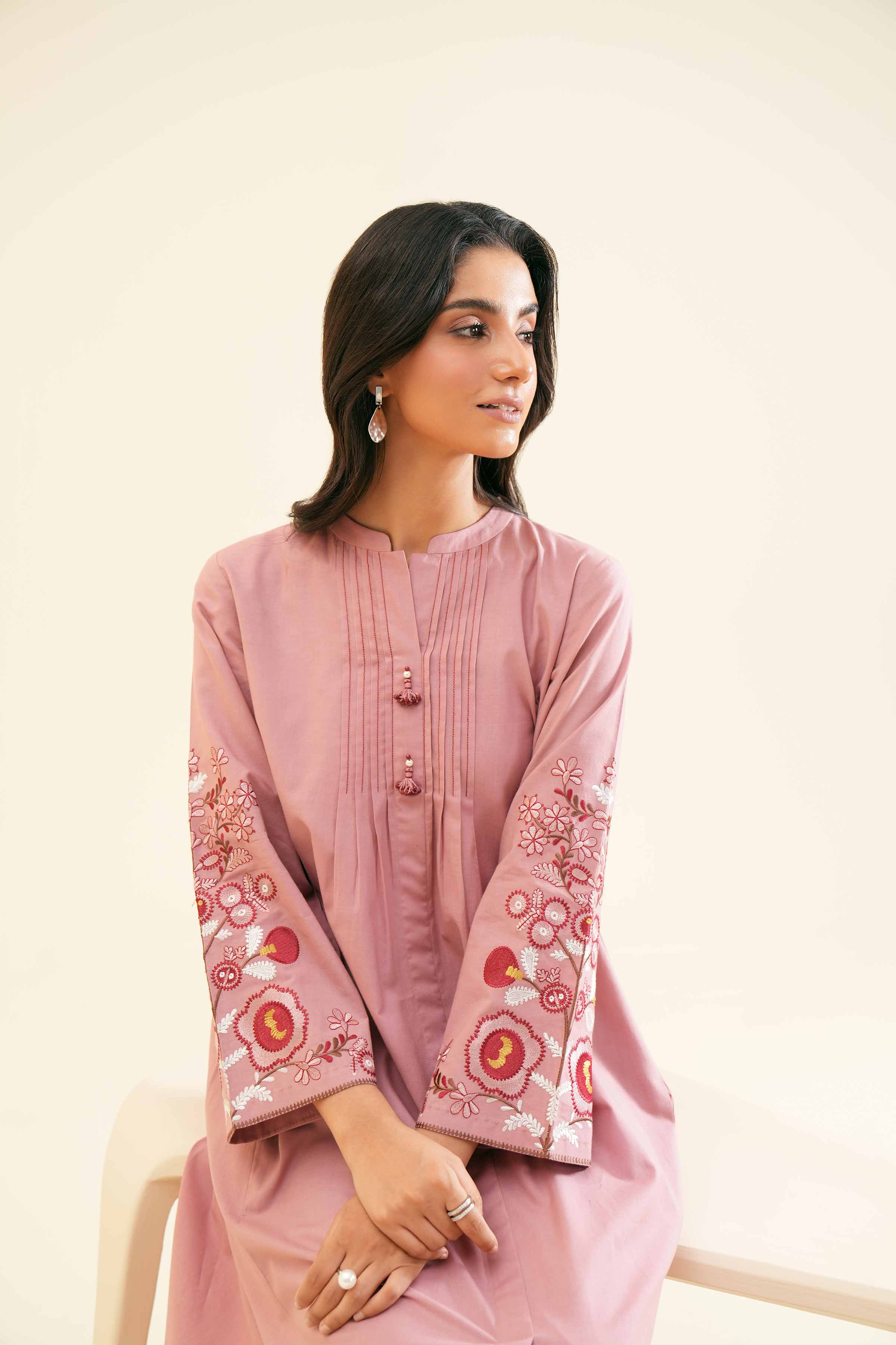 2 Piece - Embroidered Suit - PS24-342