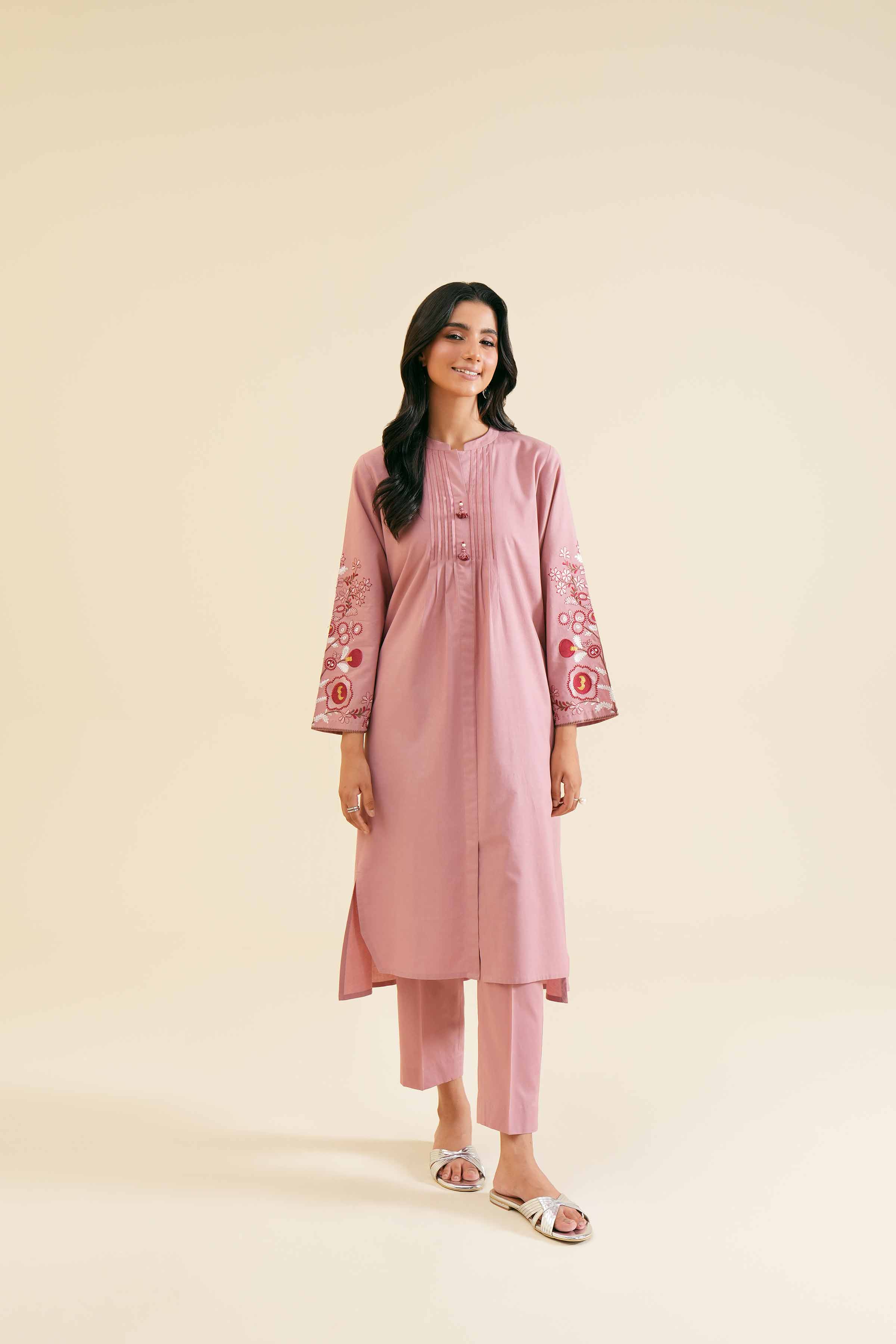2 Piece - Embroidered Suit - PS24-342